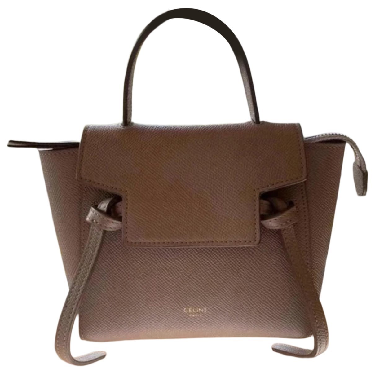 Belt leather handbag
