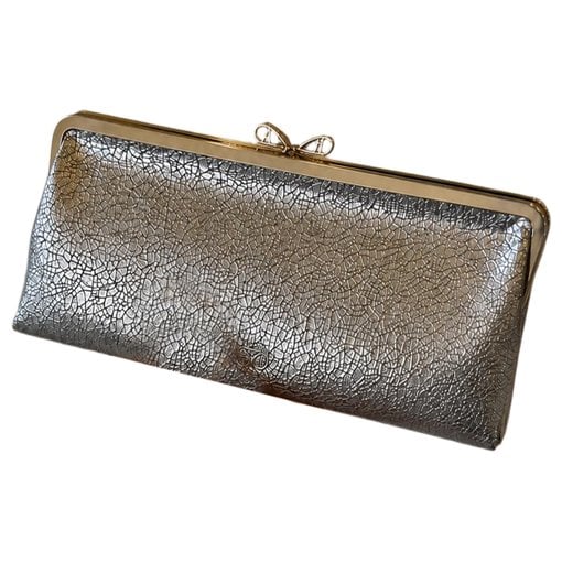 Leather clutch bag