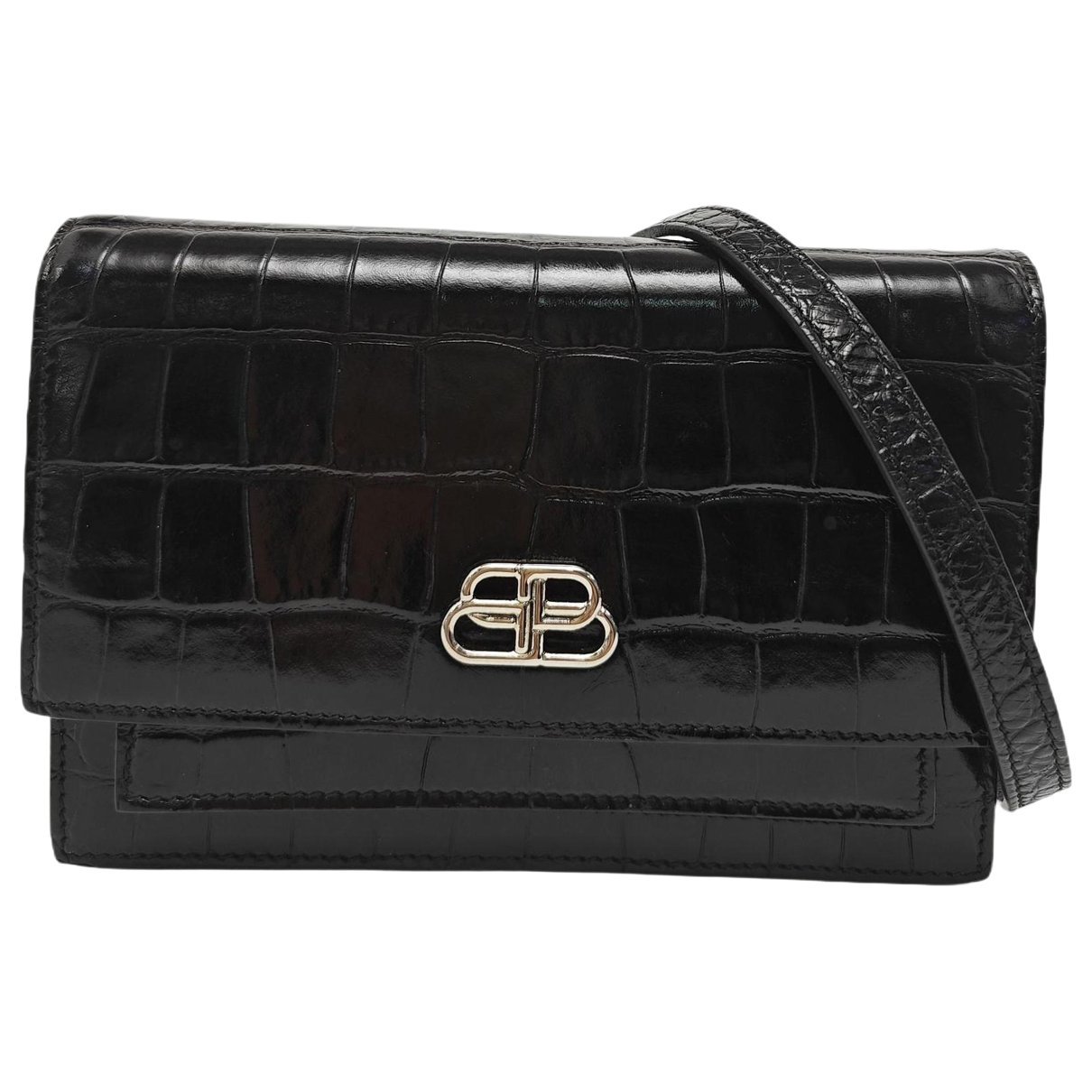Sharp leather handbag