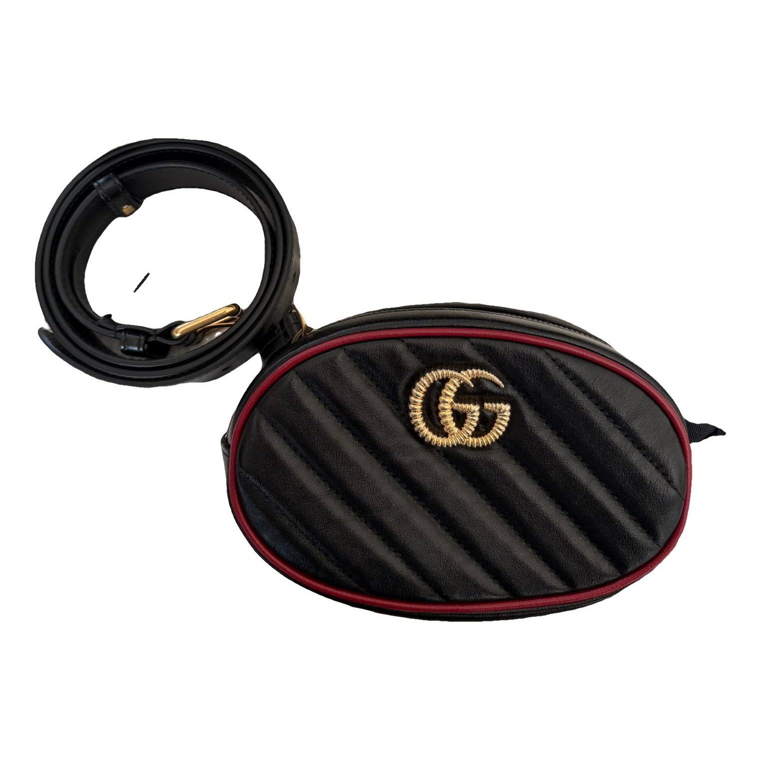 GG Marmont Oval leather handbag