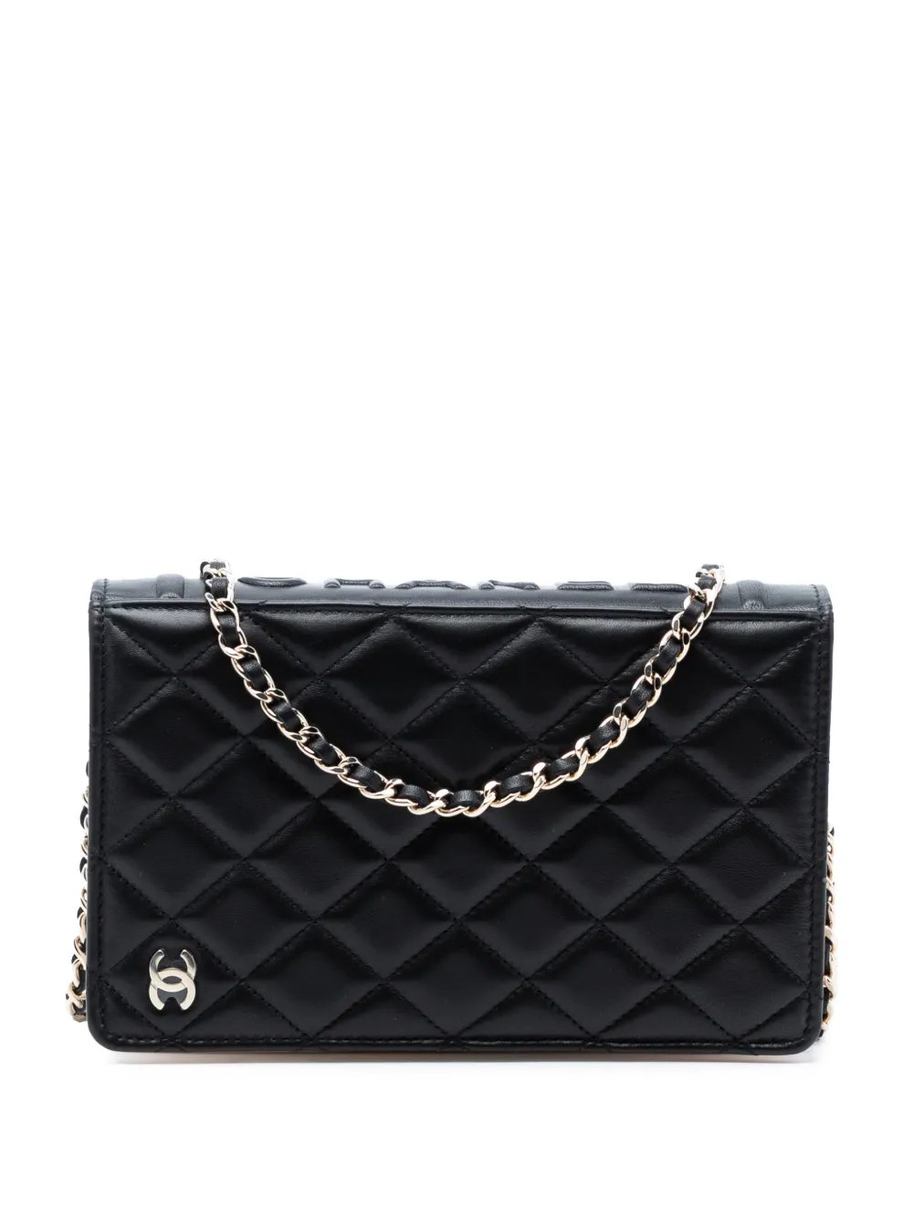 2021-2025 Quilted Lambskin Book Wallet On Chain crossbody bag