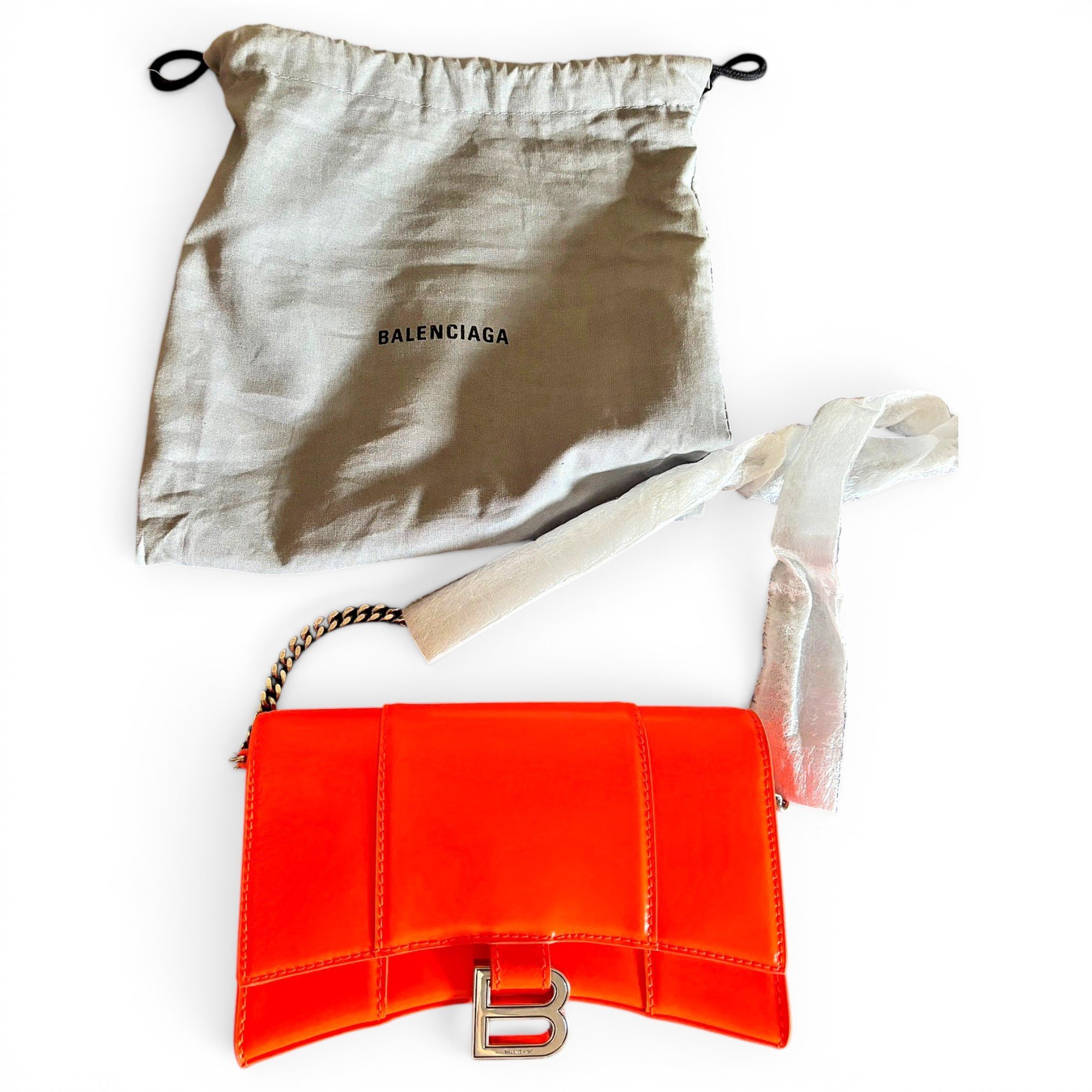 Leather clutch bag