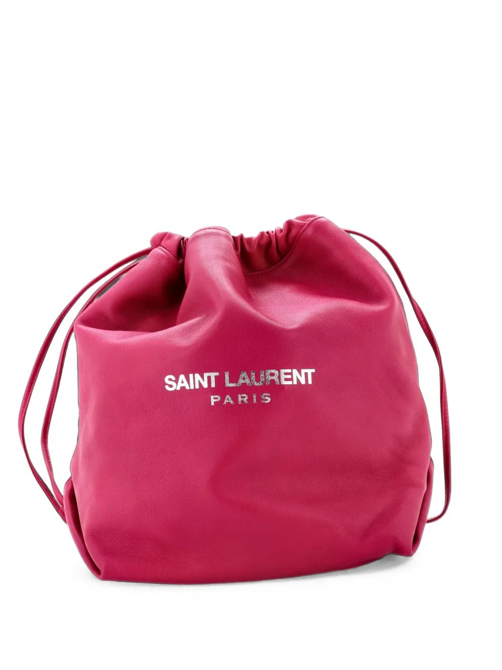 Teddy Leather Large bucket bag