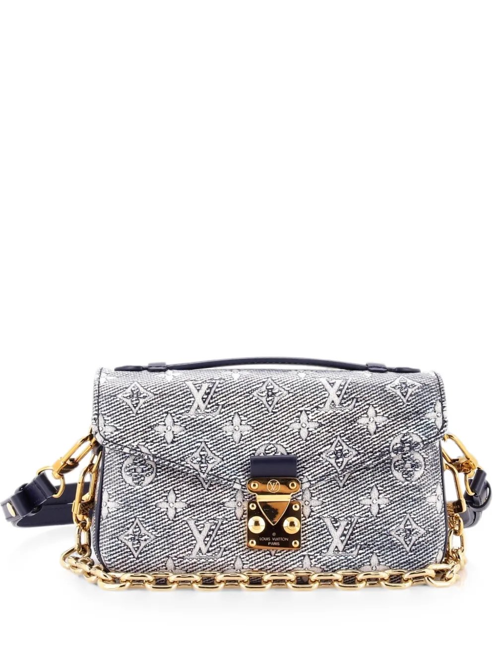 Pochette Metis Monoglam Jacquard Canvas East West shoulder bag