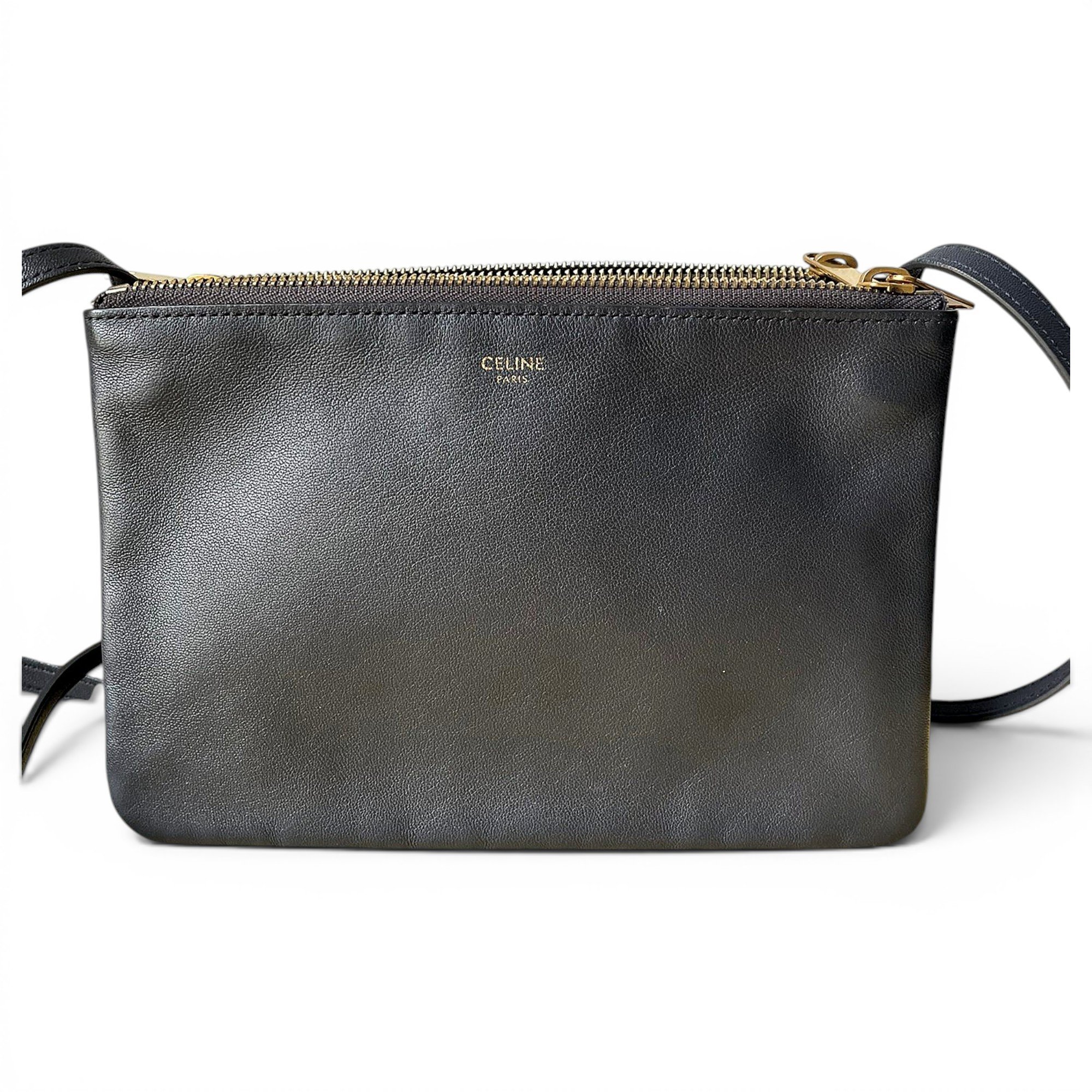 Trio leather crossbody bag