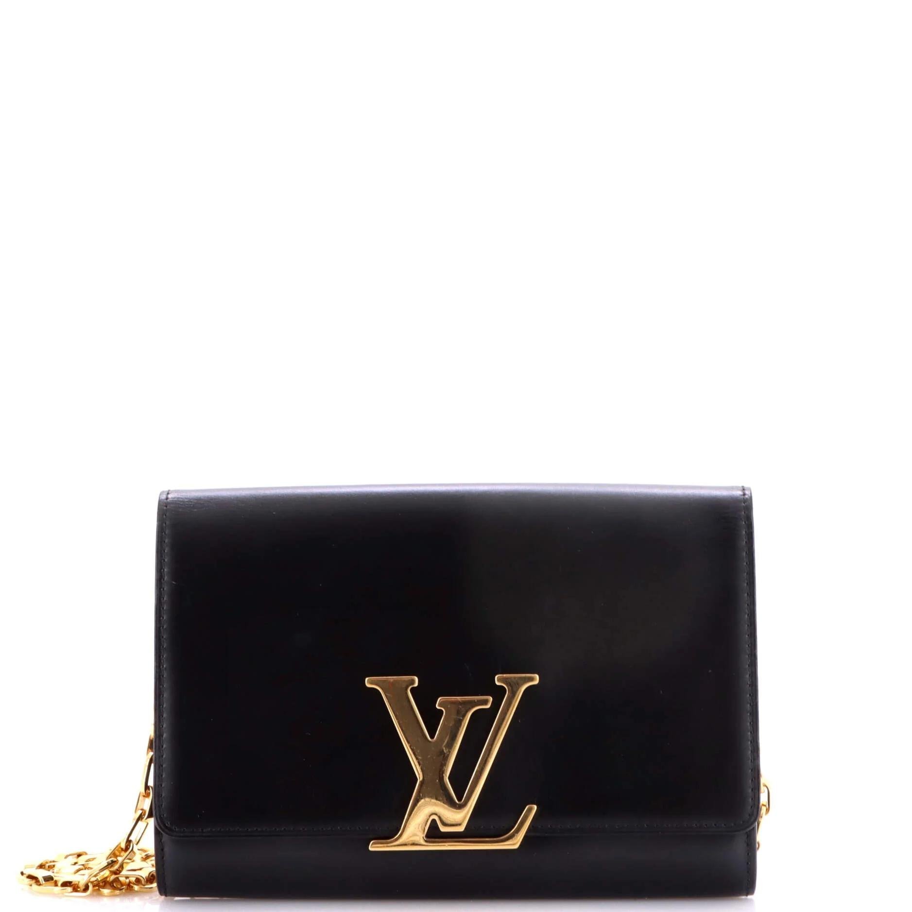 Leather clutch bag