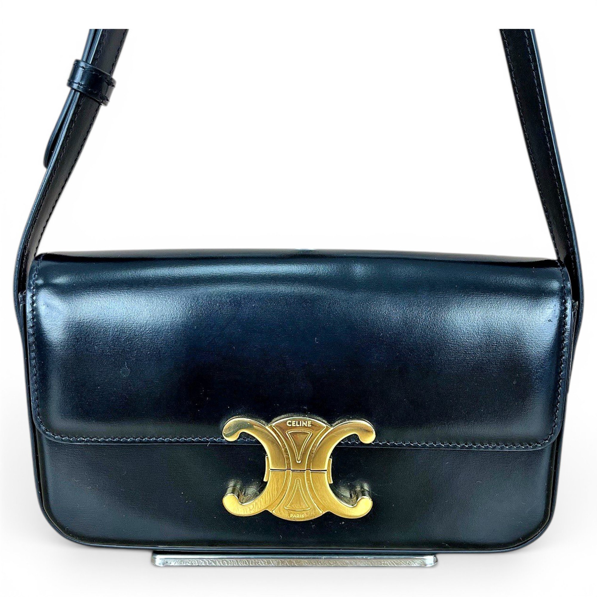 Celine Triomphe leather handbag