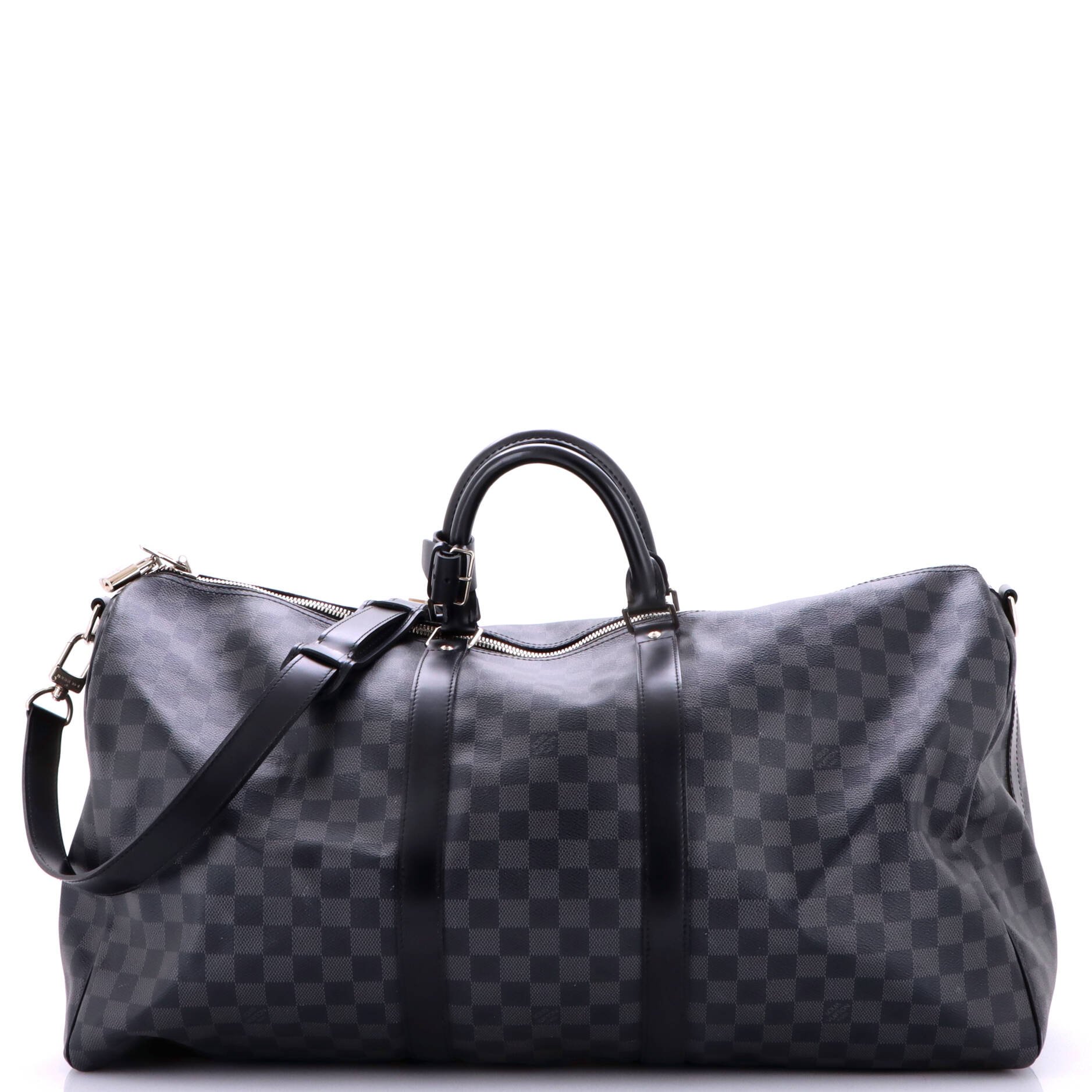 Keepall Bandouliere Bag Damier Graphite 55