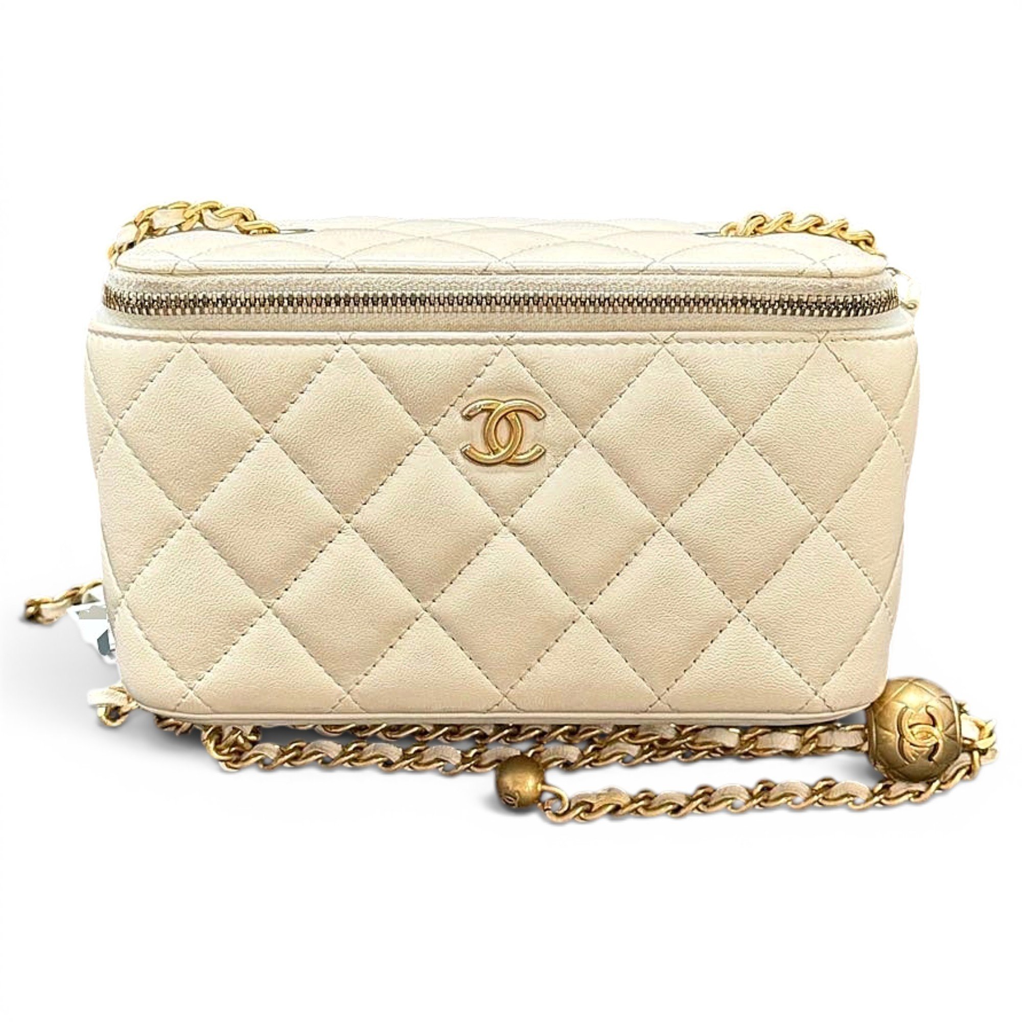 Trendy CC Vanity leather handbag