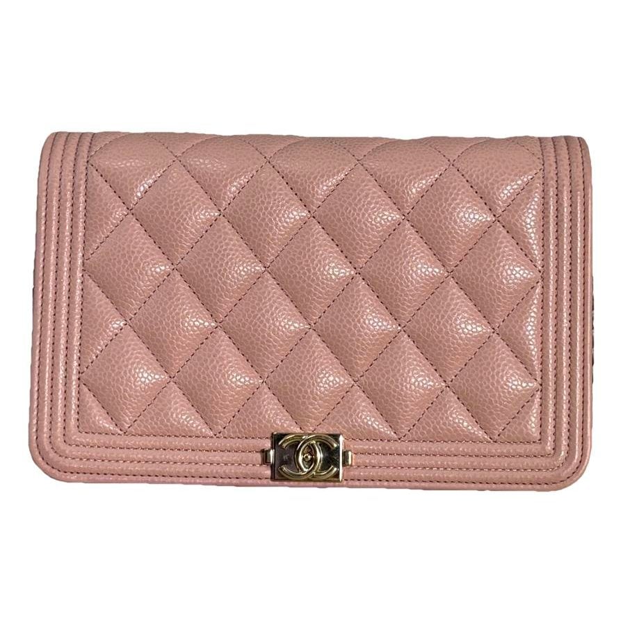 Wallet On Chain Boy leather crossbody bag
