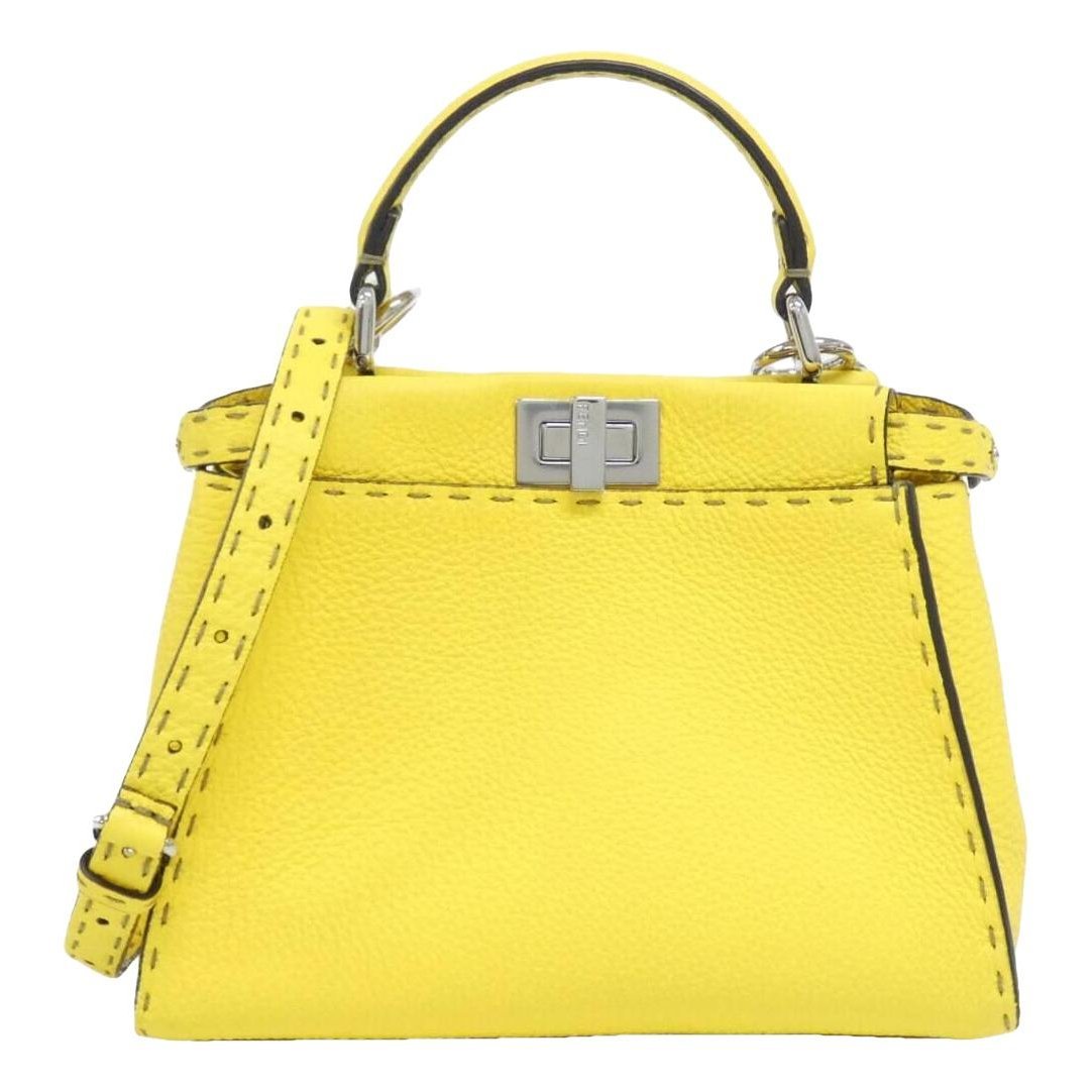 Peekaboo leather handbag