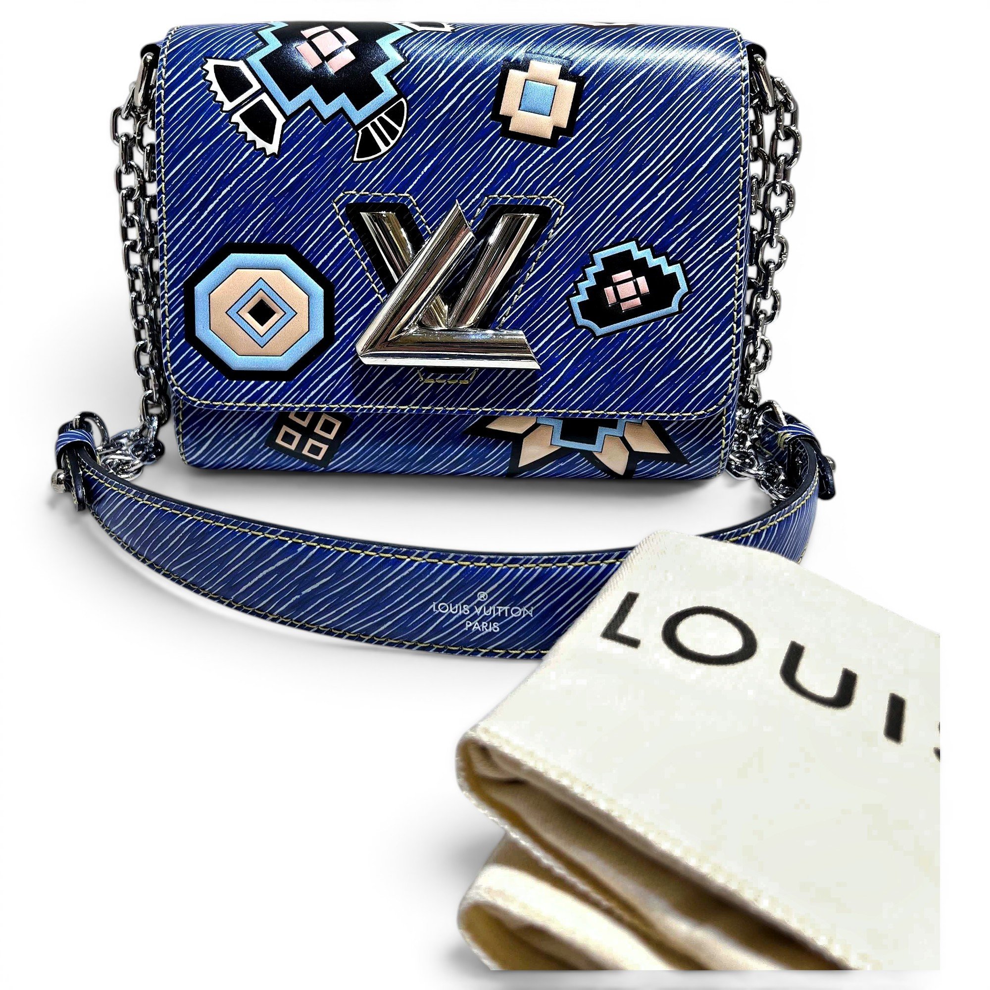 Twist leather handbag