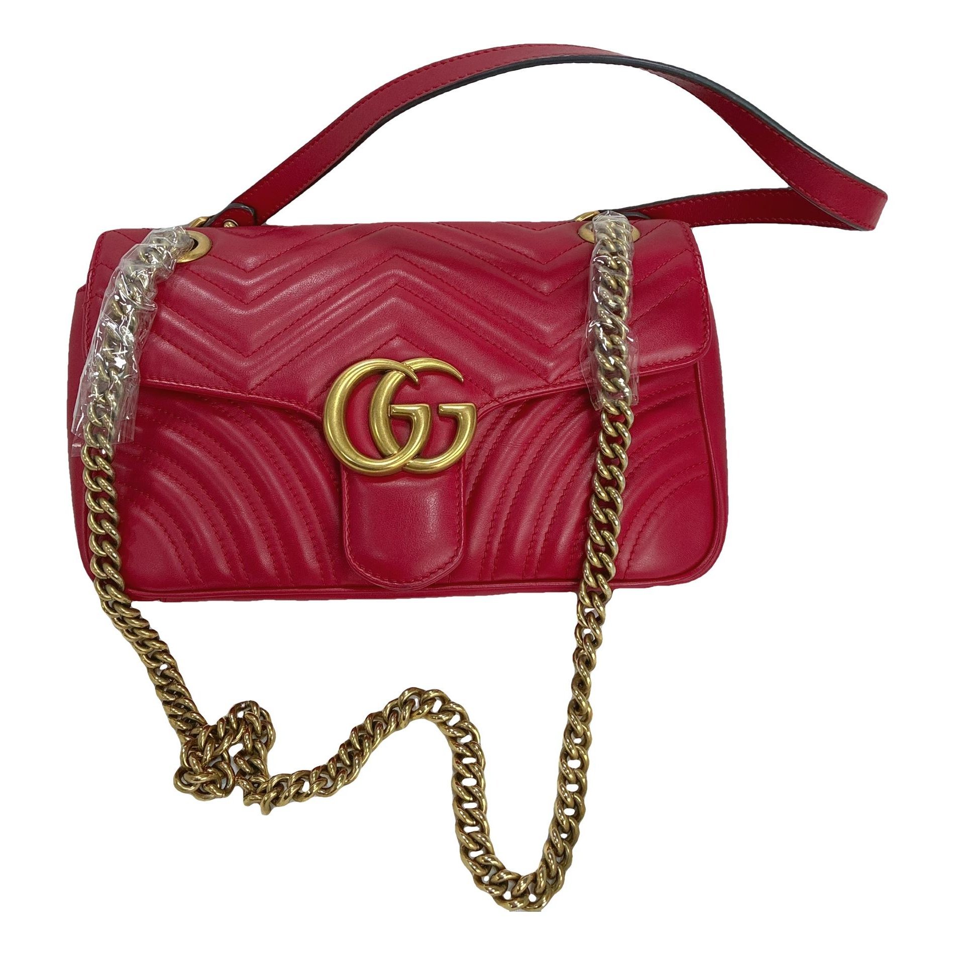 GG Marmont Flap leather crossbody bag