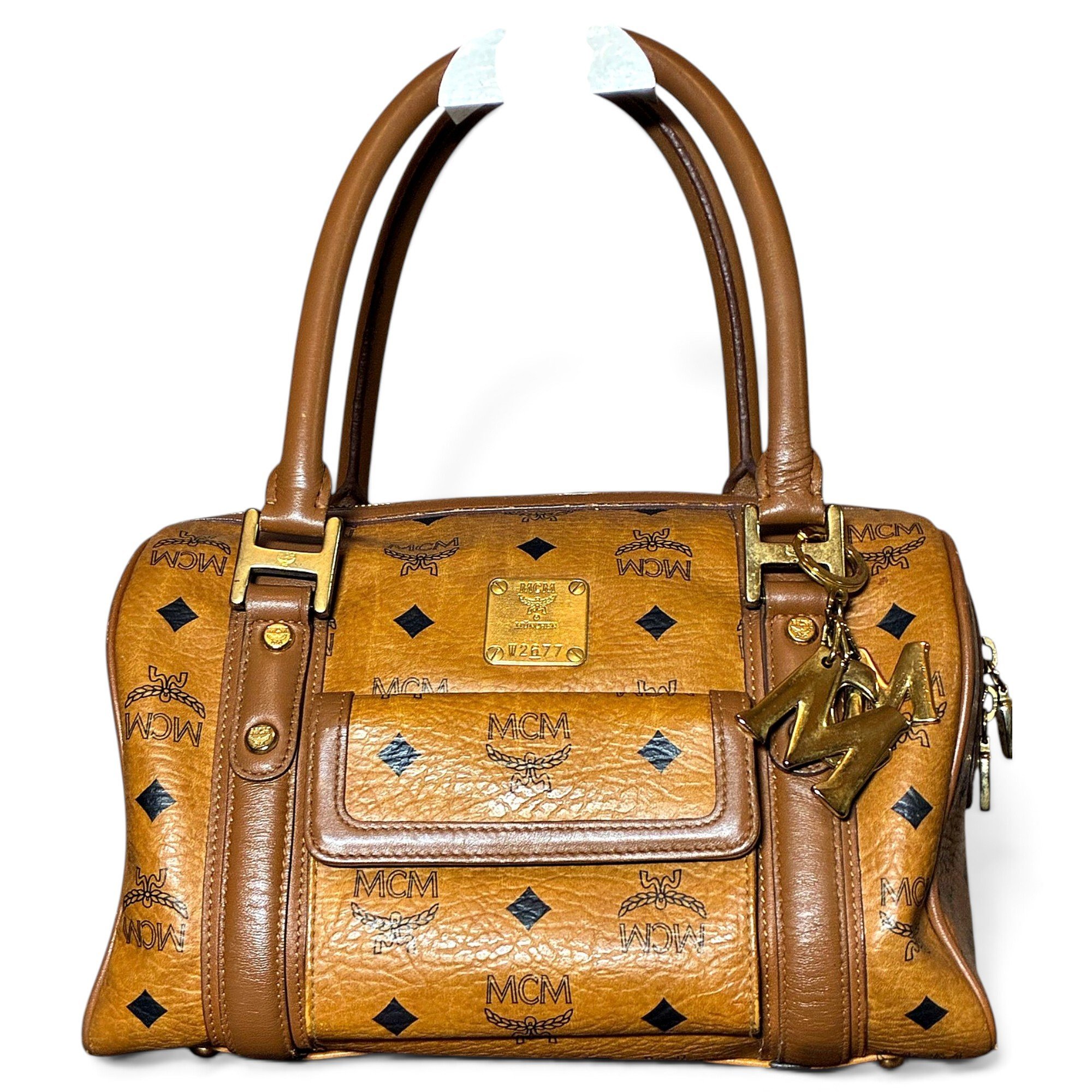 Boston leather bag