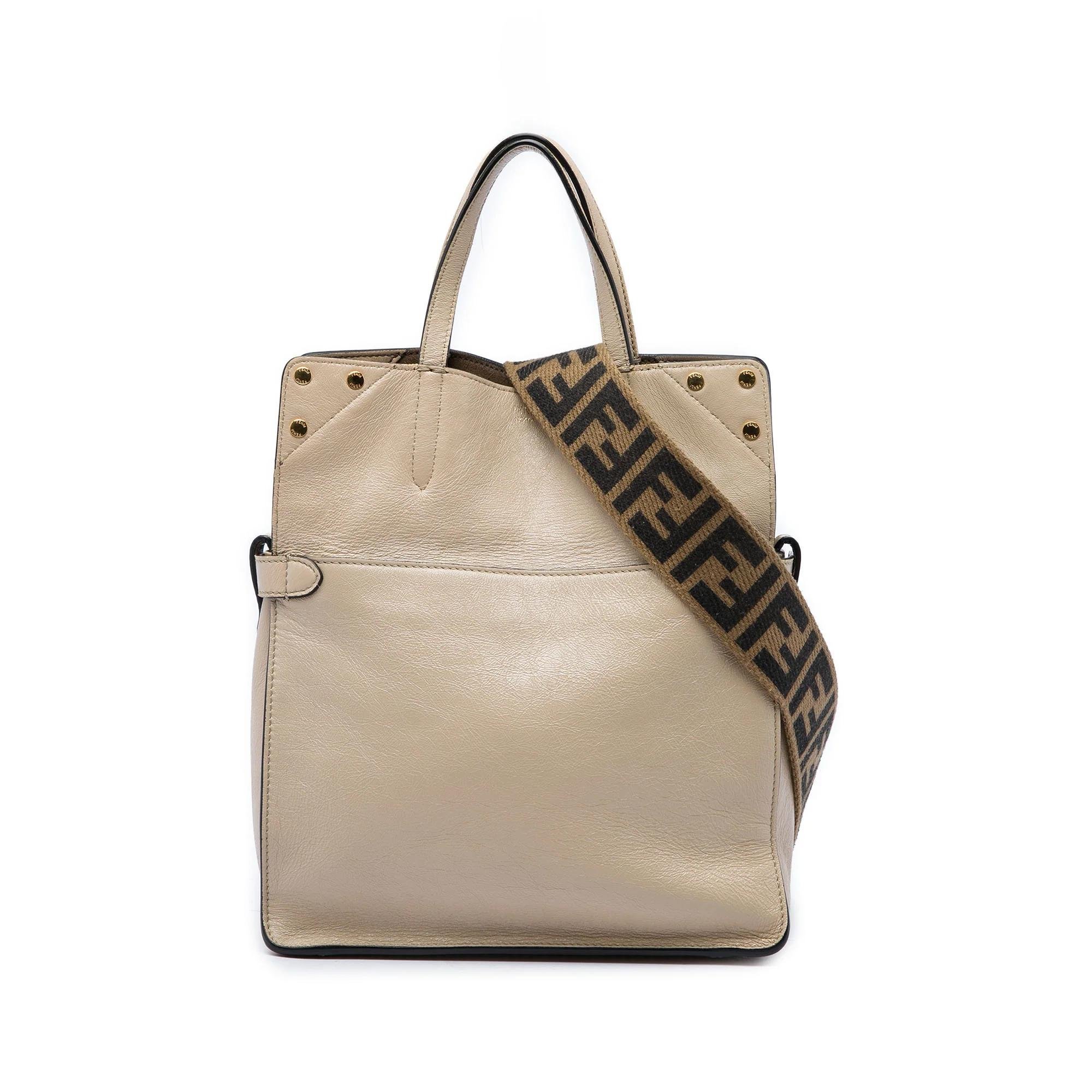 Flip leather handbag