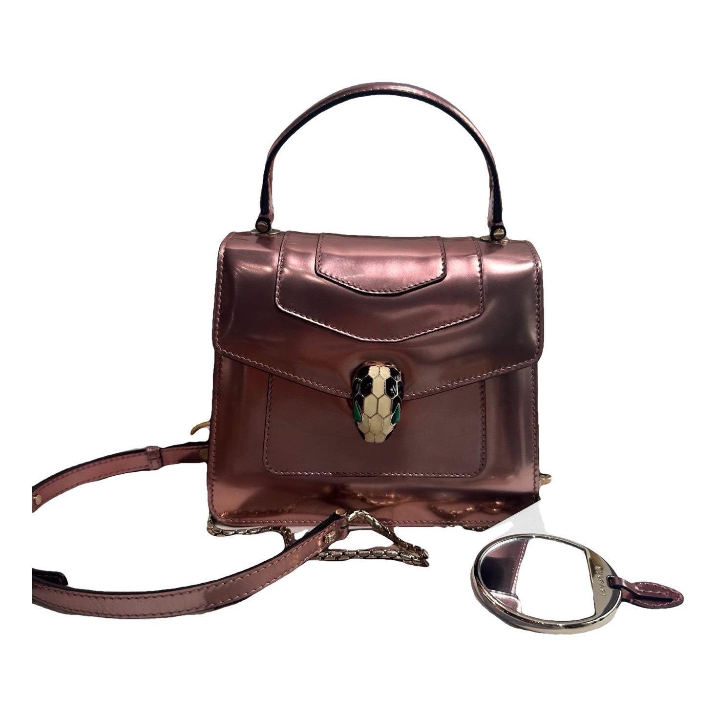 Serpenti patent leather handbag