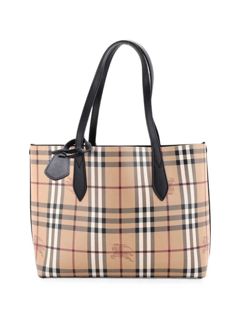 Reversible Tote Haymarket Coated Canvas and Leather Small satchel