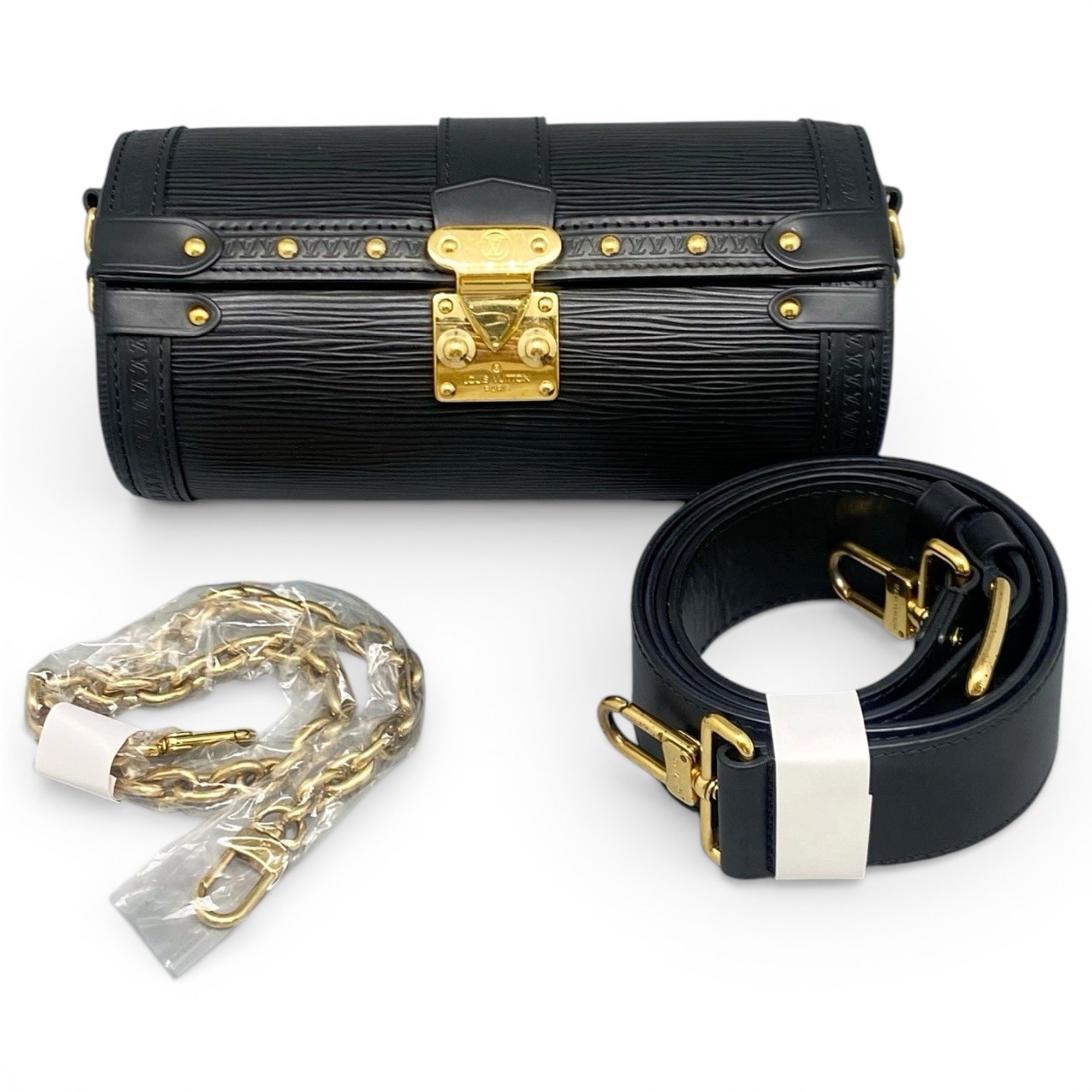 Papillon Trunk leather handbag