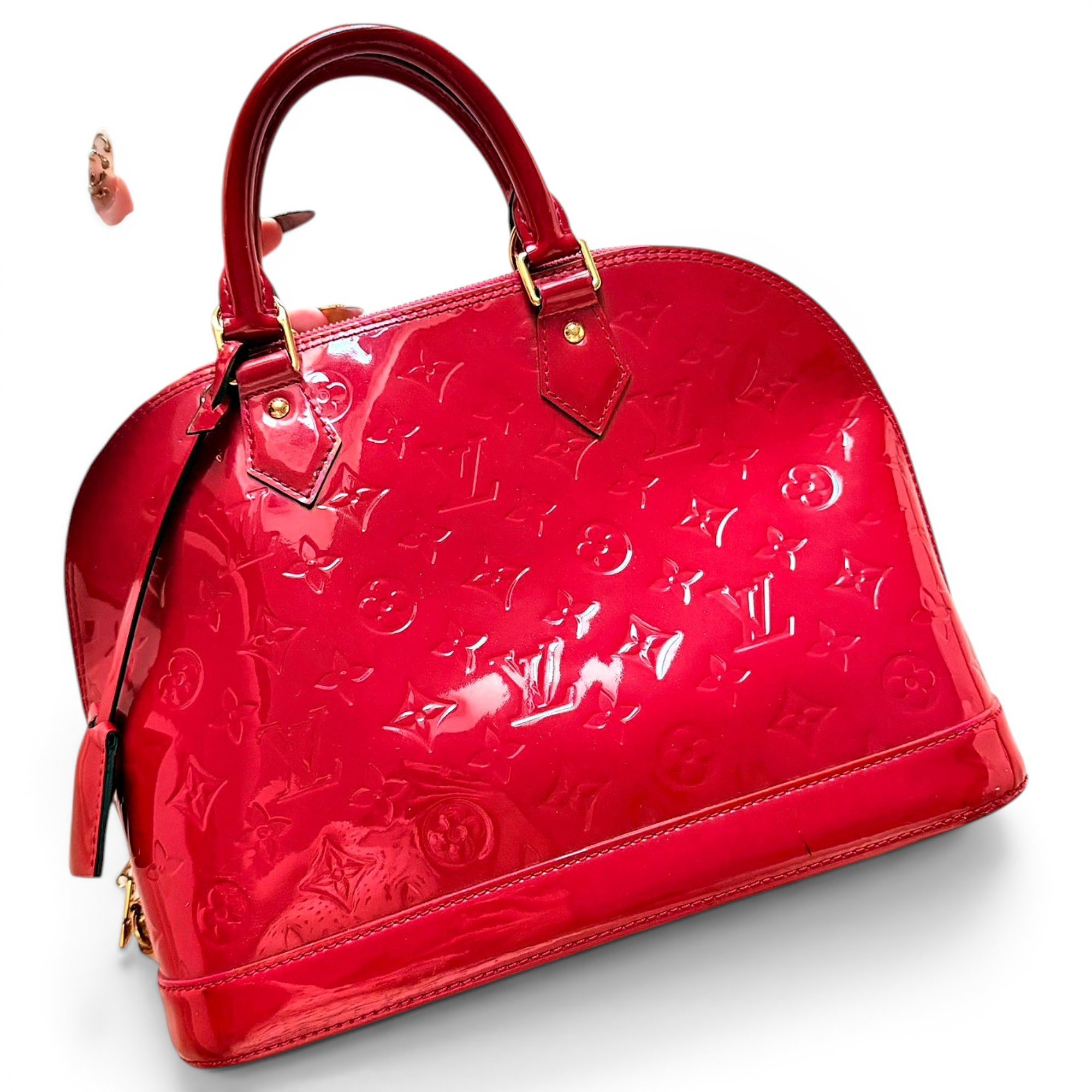 Alma patent leather handbag