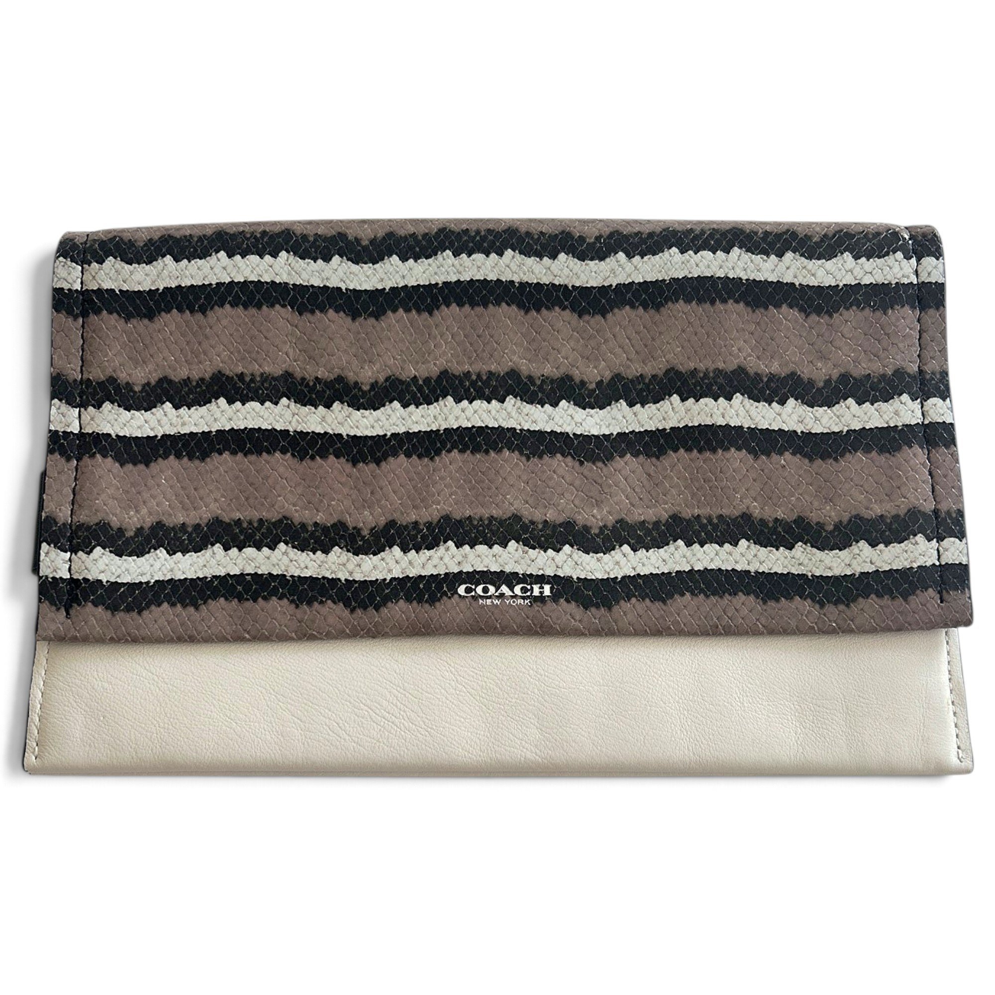 Leather clutch bag