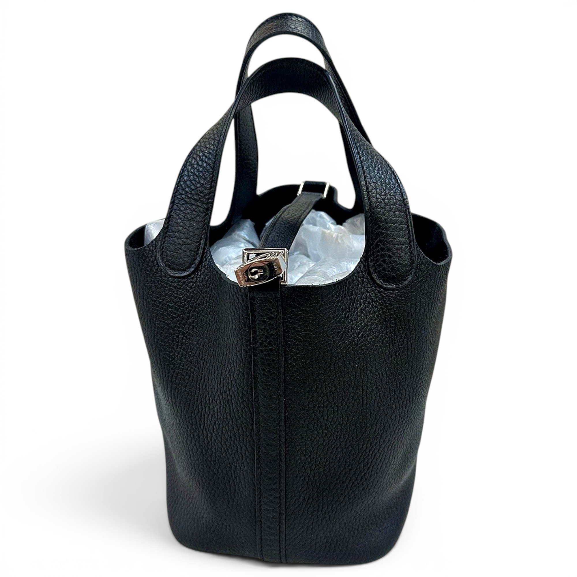 Picotin leather handbag