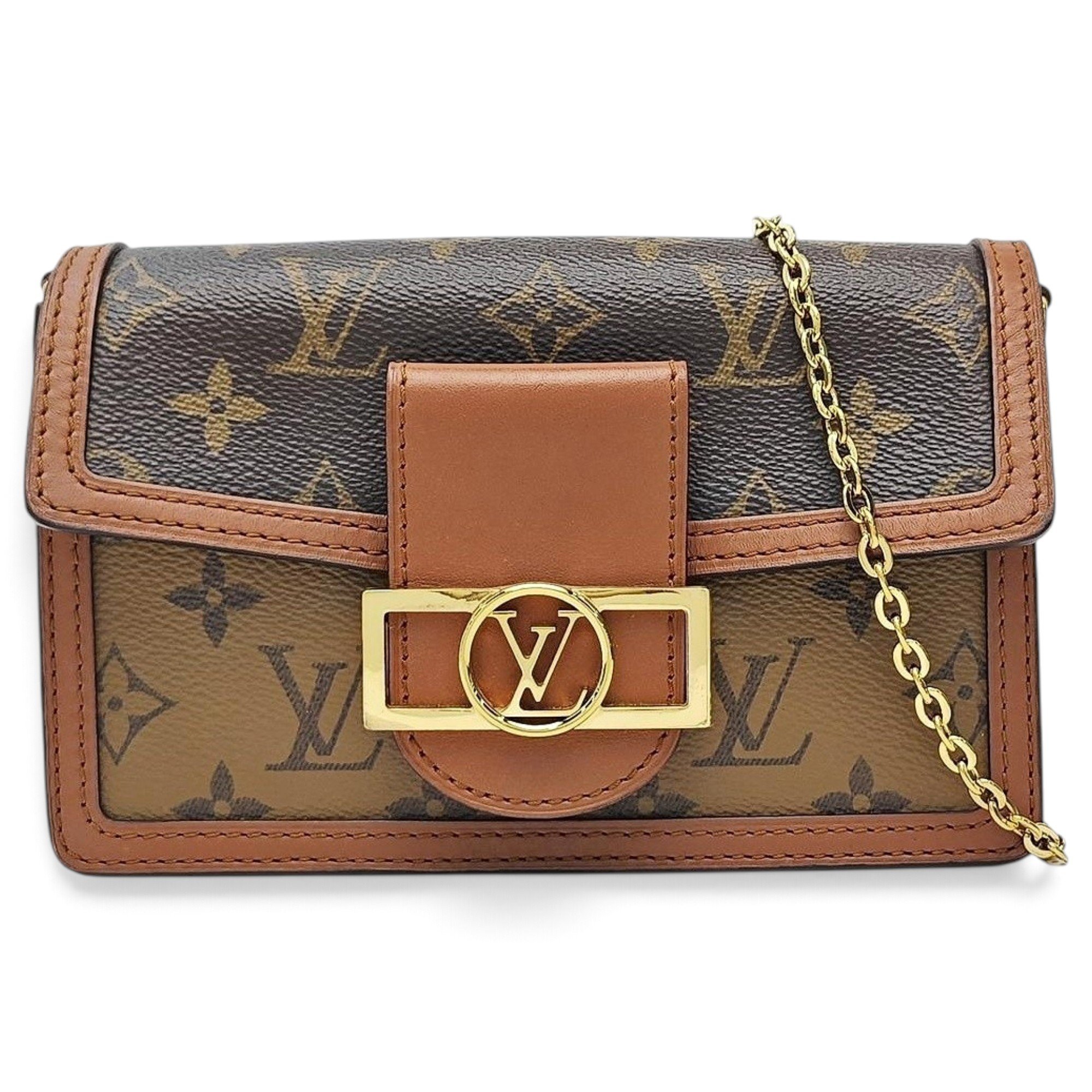 Dauphine leather handbag