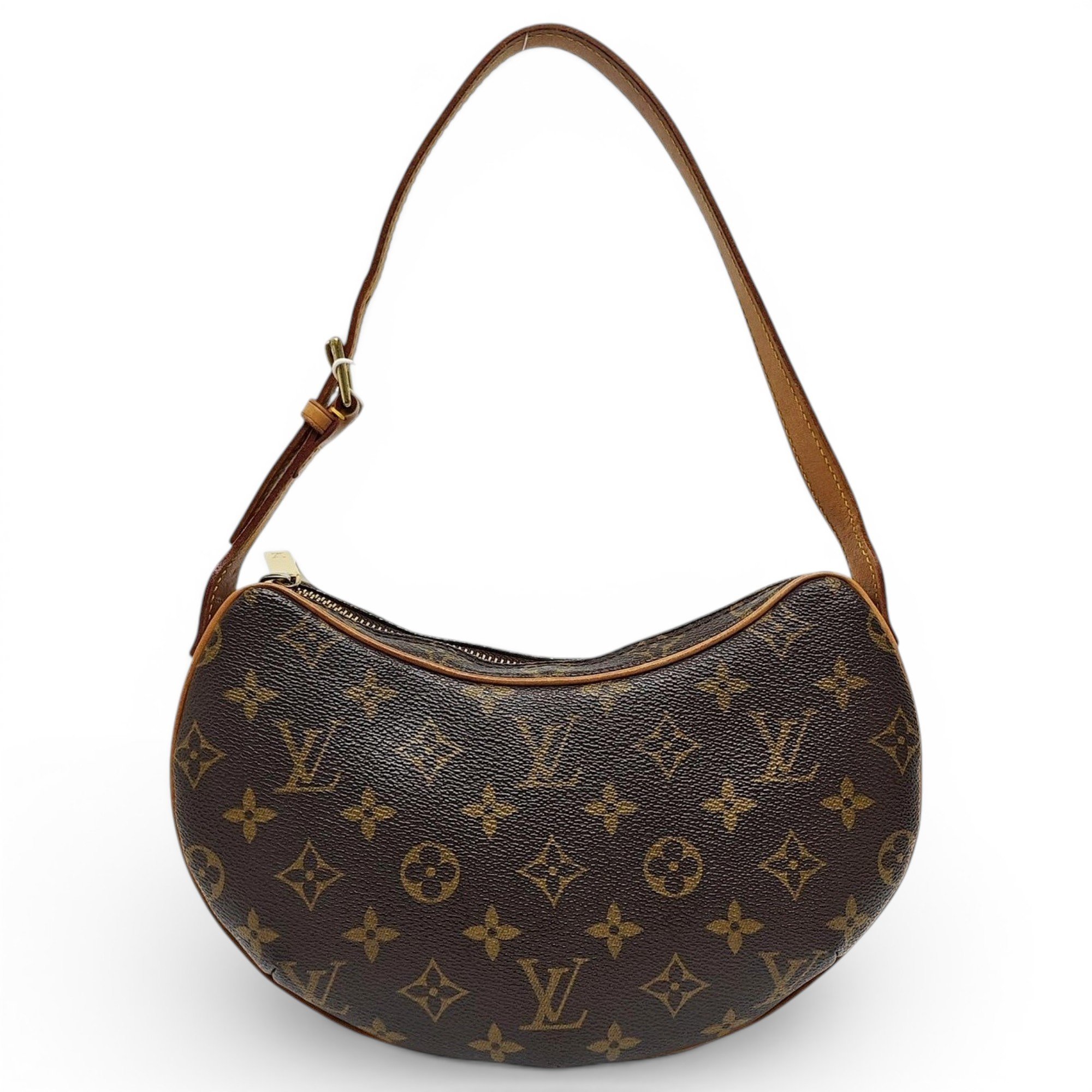 Croissant leather handbag
