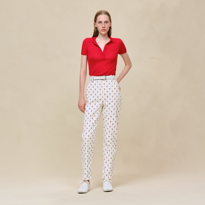 Marron Fauve "Chaine D’ancre" Straight Leg Pants