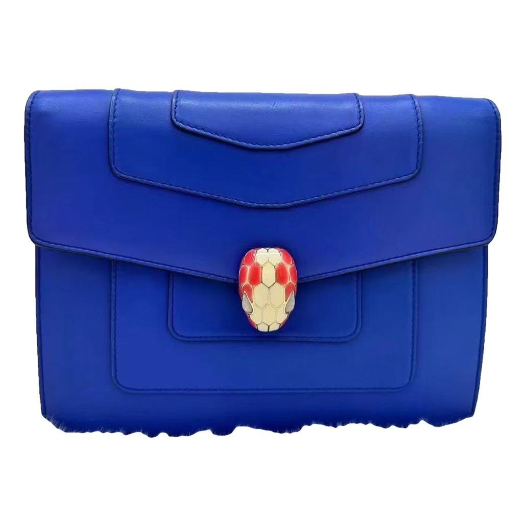 Serpenti leather handbag