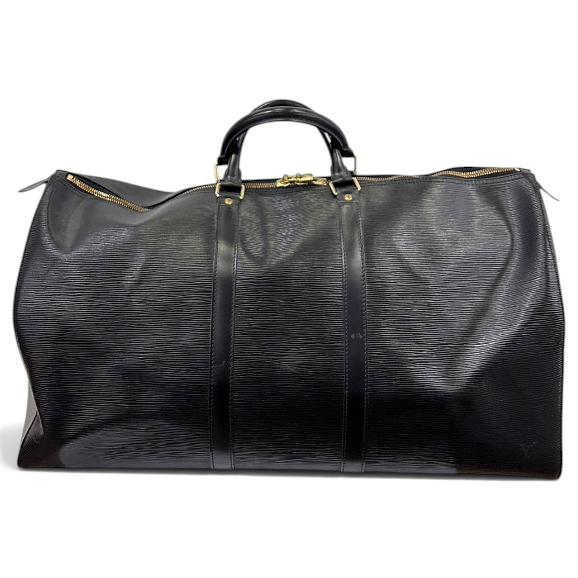 Keepall leather travel bag