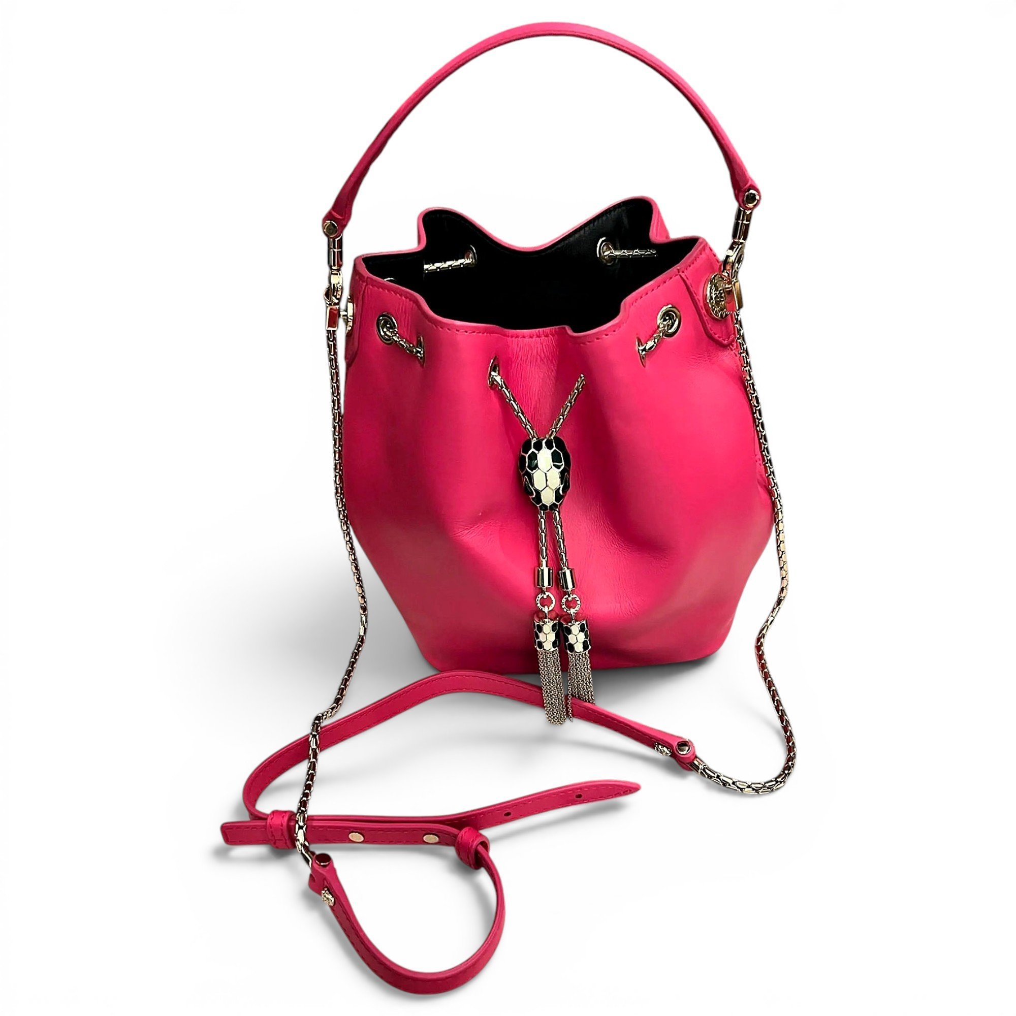 Serpenti leather handbag