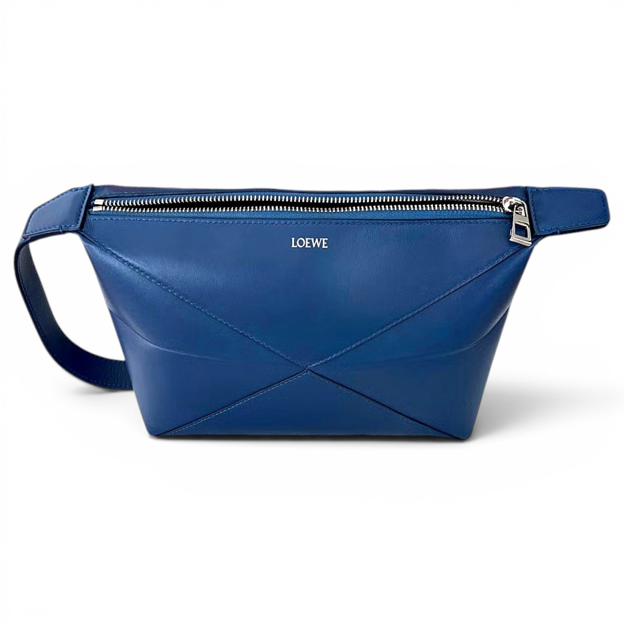 Leather clutch bag