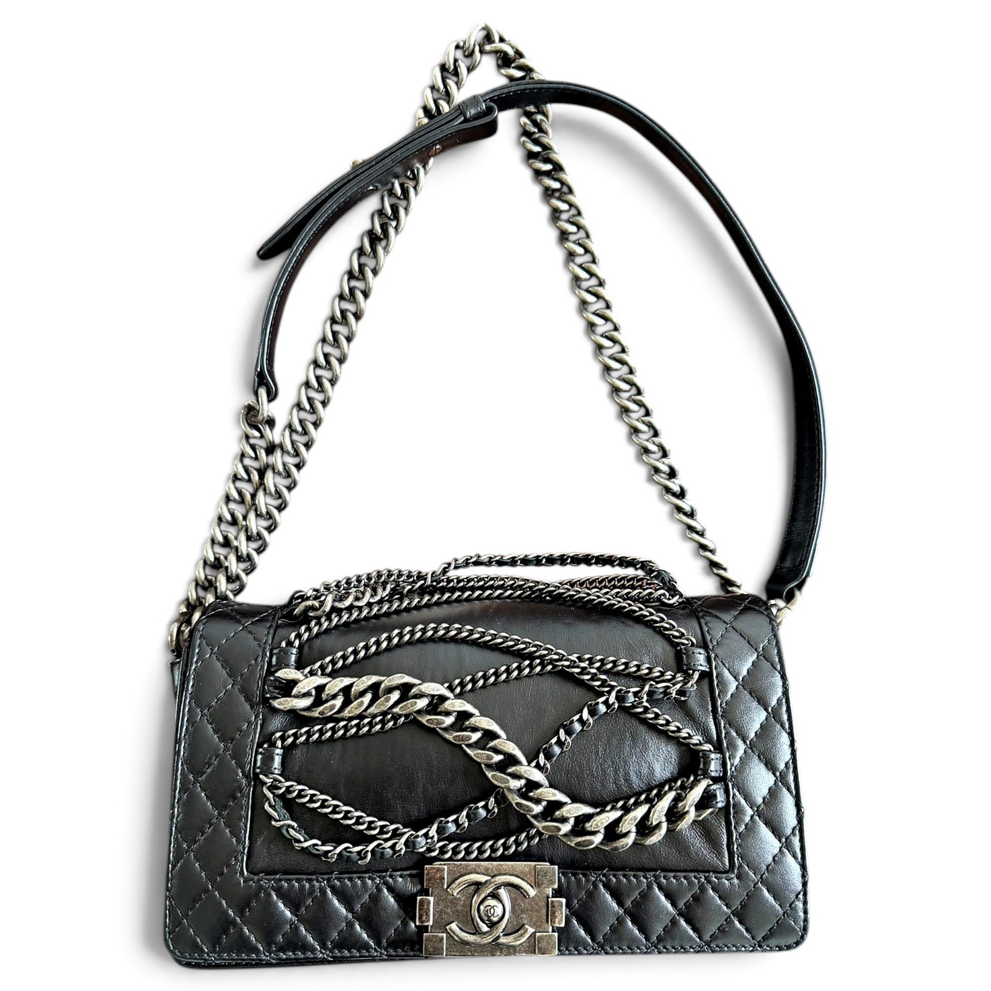Boy leather crossbody bag