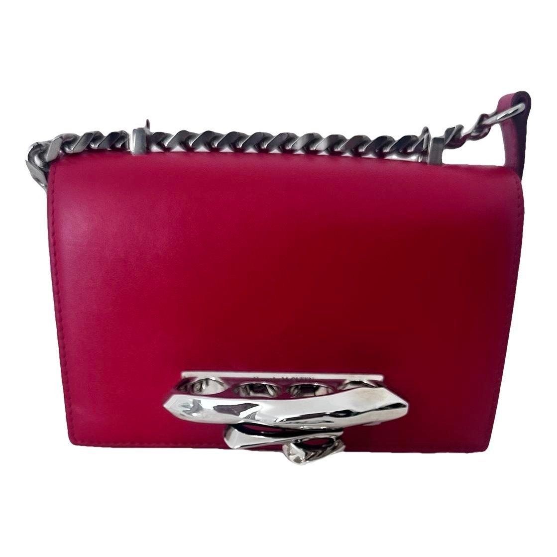 Knuckle leather mini bag