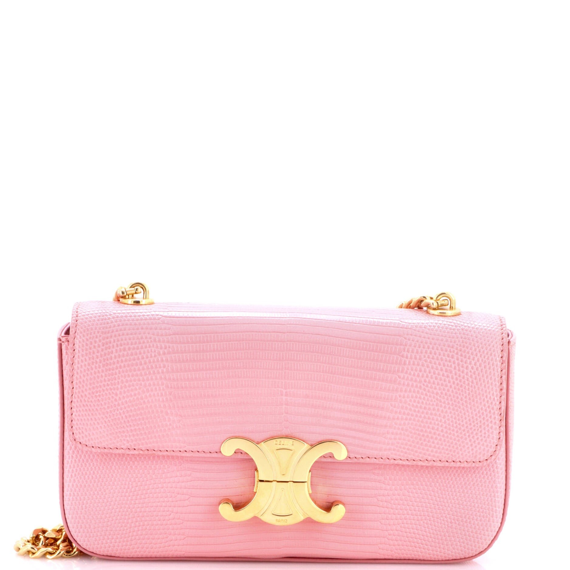 Claude Chain Shoulder Bag Lizard