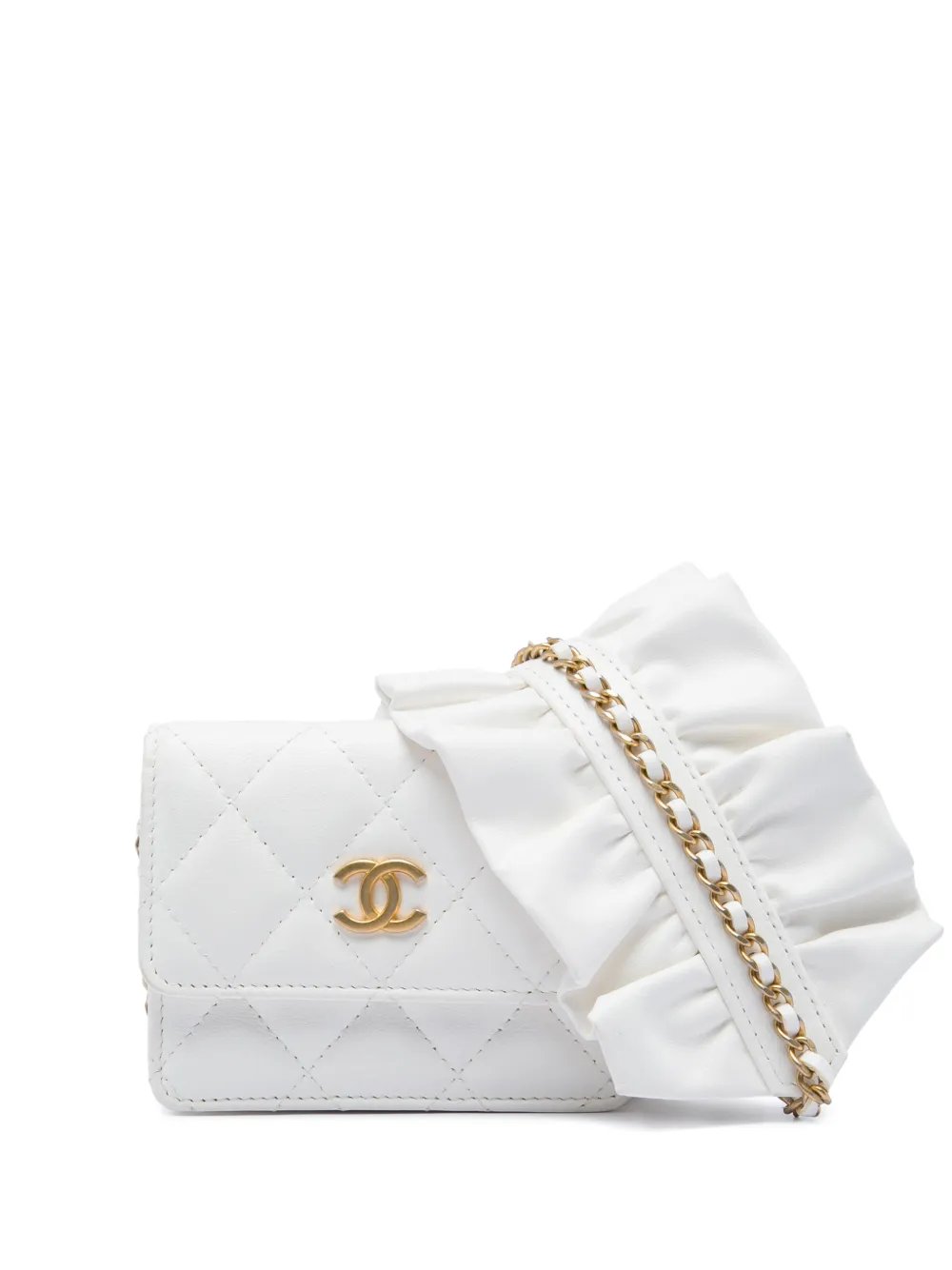 2020 Quilted Lambskin Romance Card Holder On Chain crossbody bag