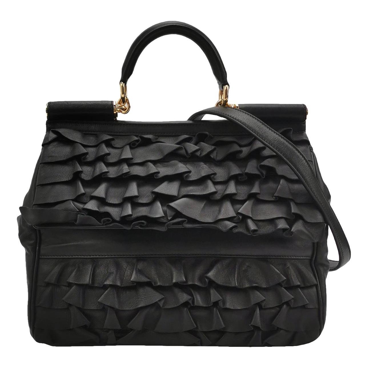 Dolce & Gabbana Sicily 62 leather crossbody bag