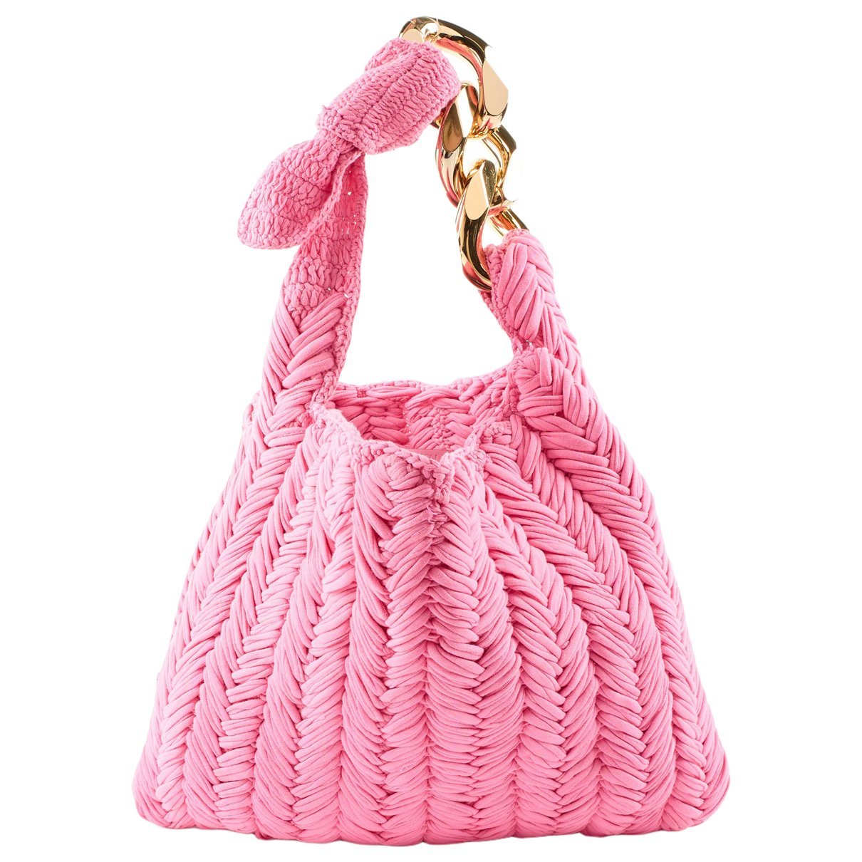 Chain cloth handbag