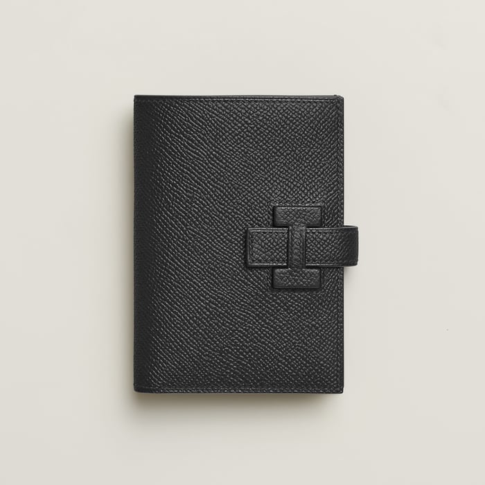 Noir New H Passant Compact Wallet