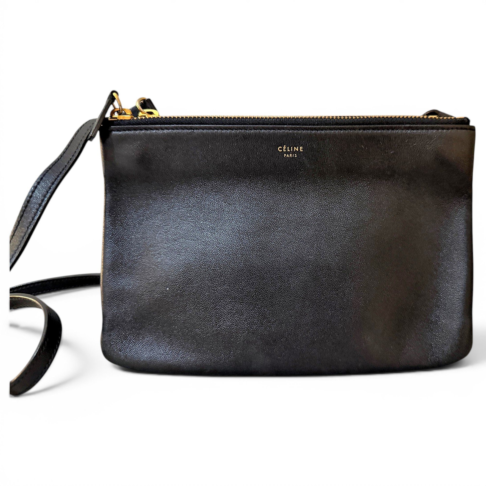 Trio leather crossbody bag