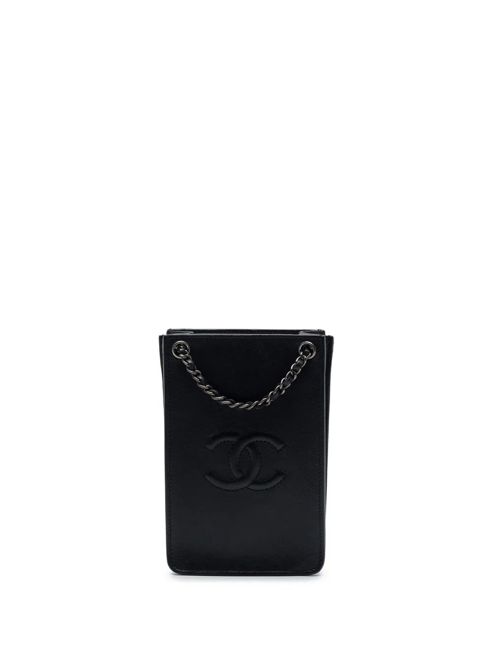 2014 CC Calfskin Phone Holder crossbody bag