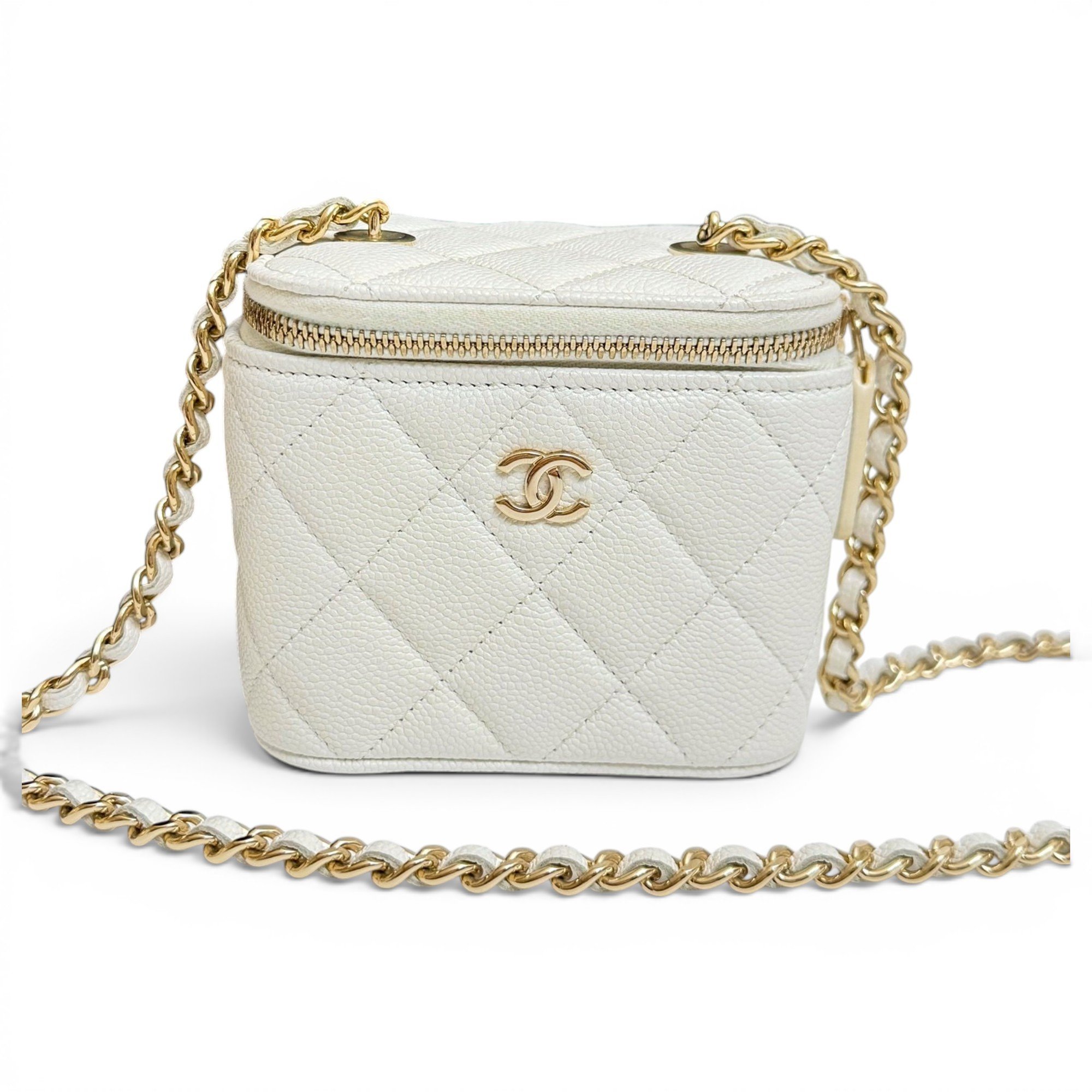 Vanity leather crossbody bag