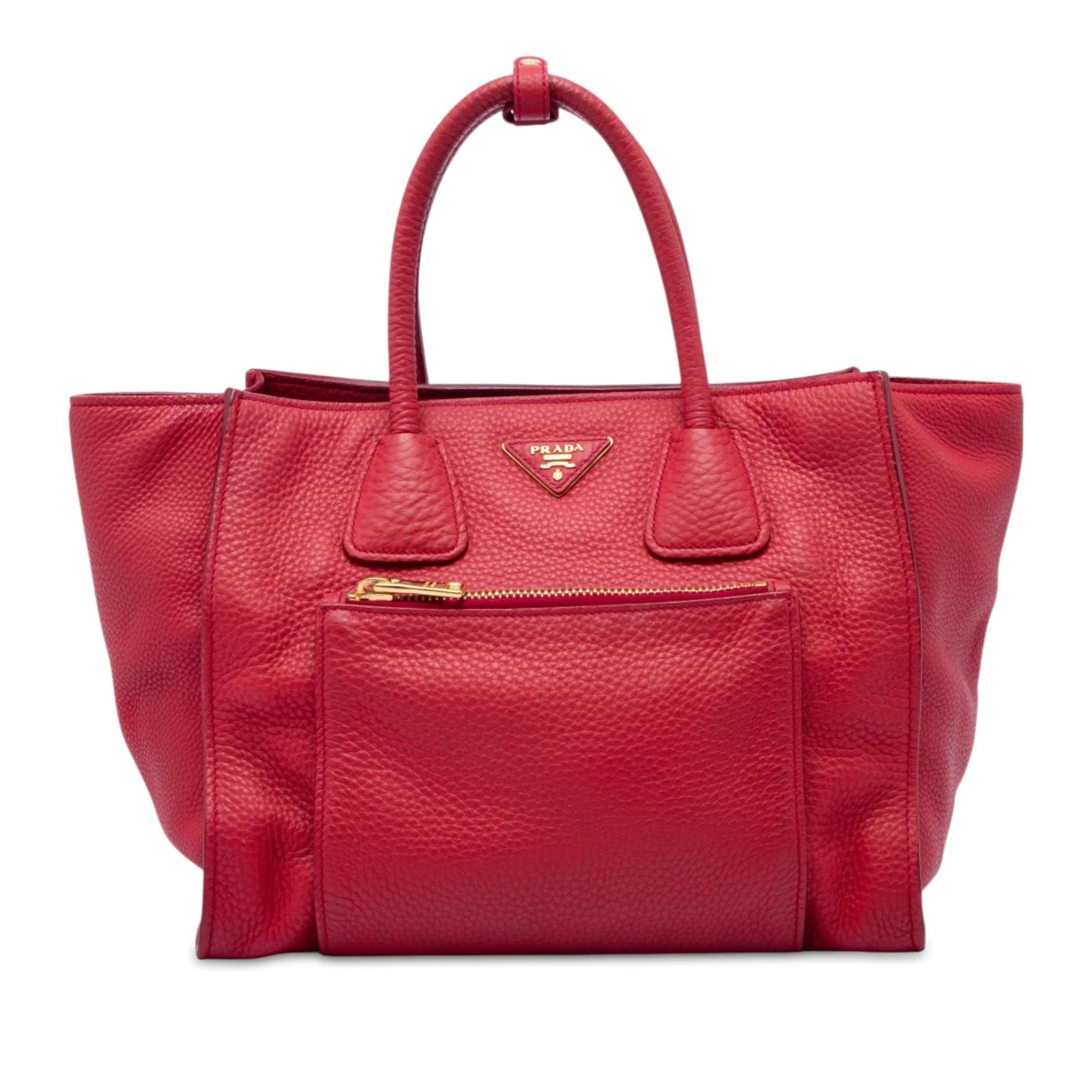Prada Prada Pocket leather satchel