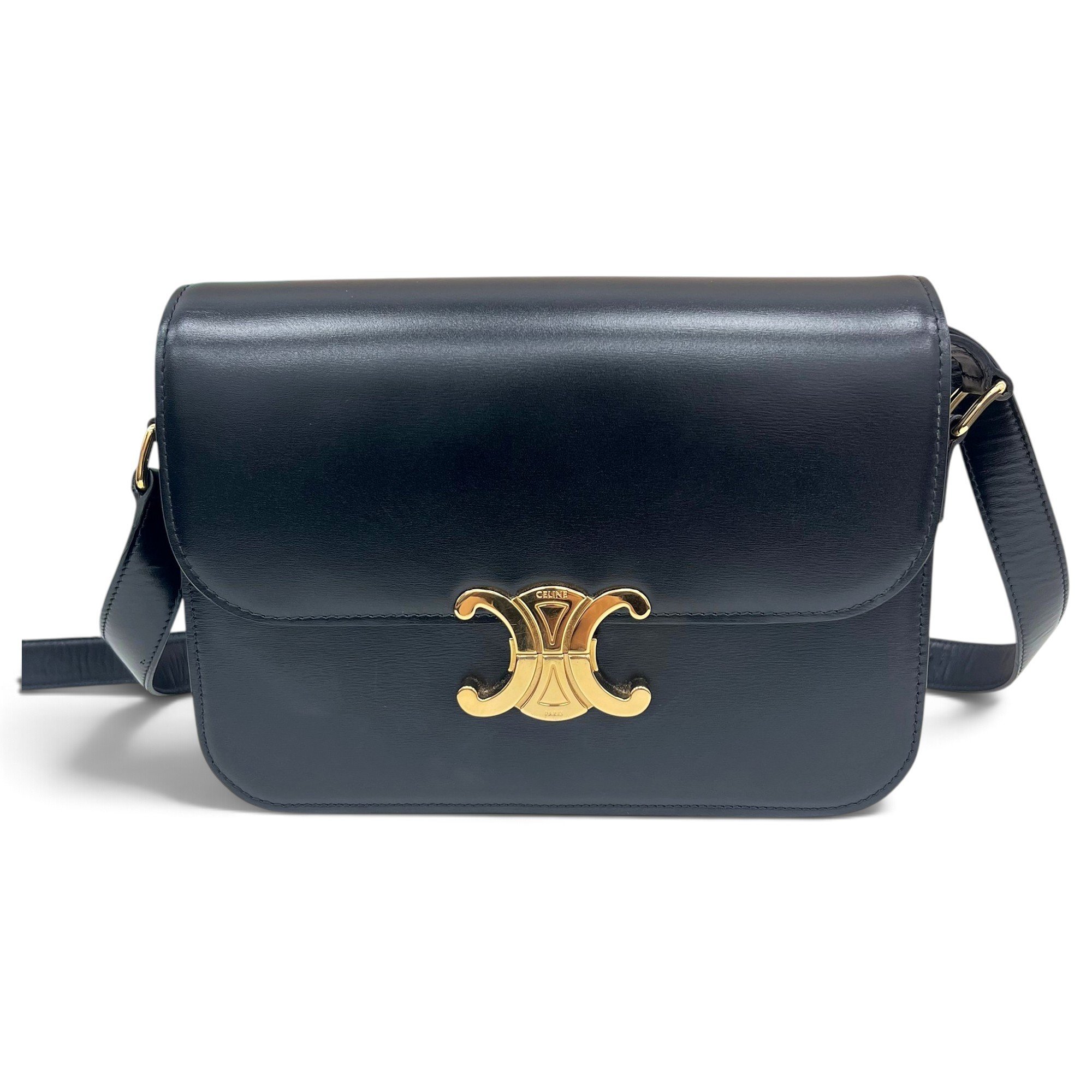 Triomphe leather handbag
