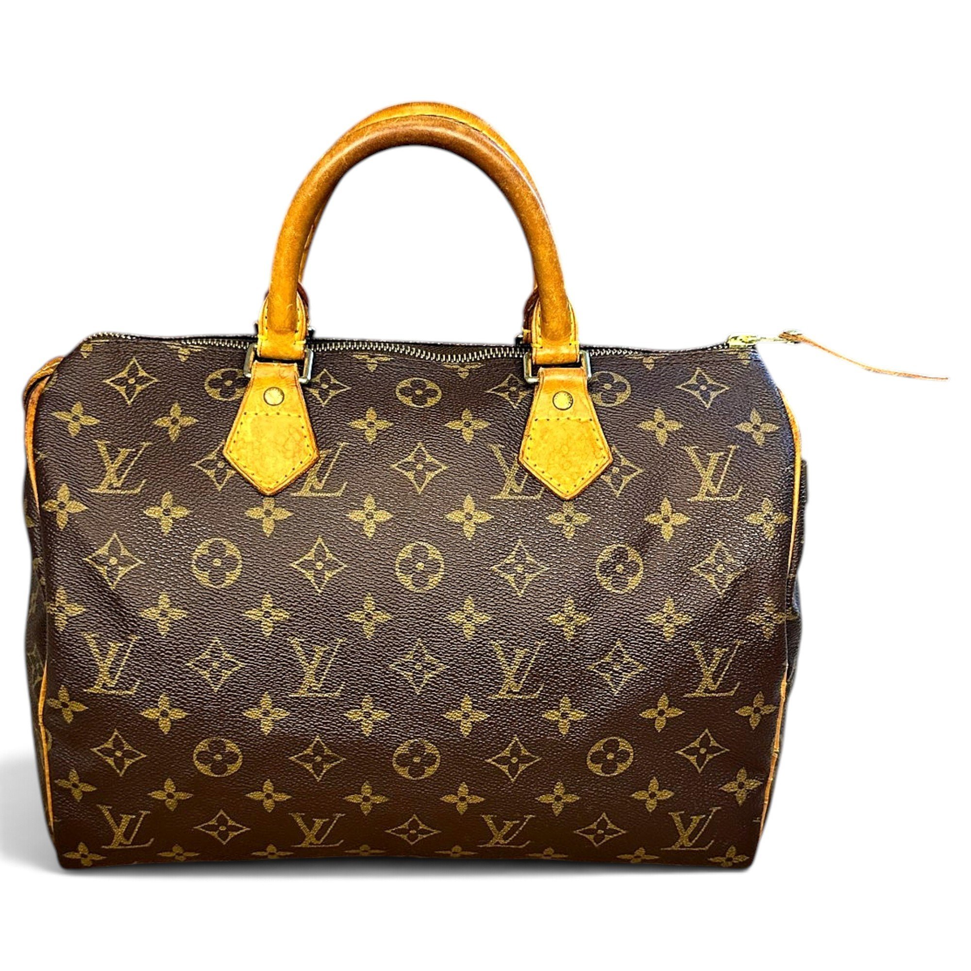 Speedy leather bowling bag