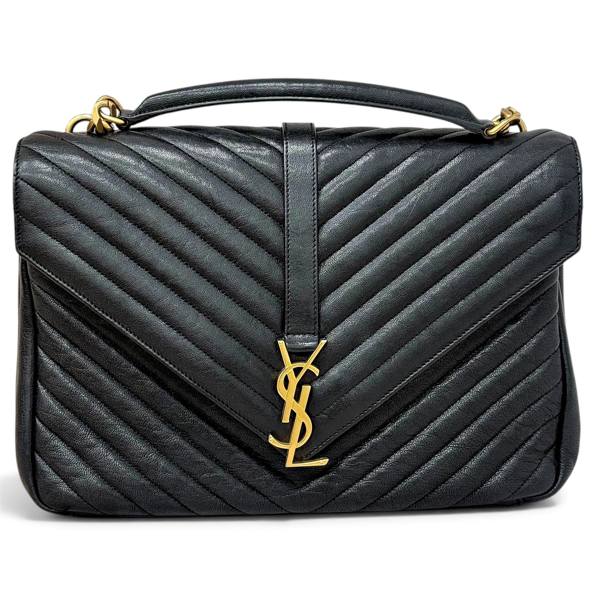 Saint Laurent Collége monogramme leather handbag