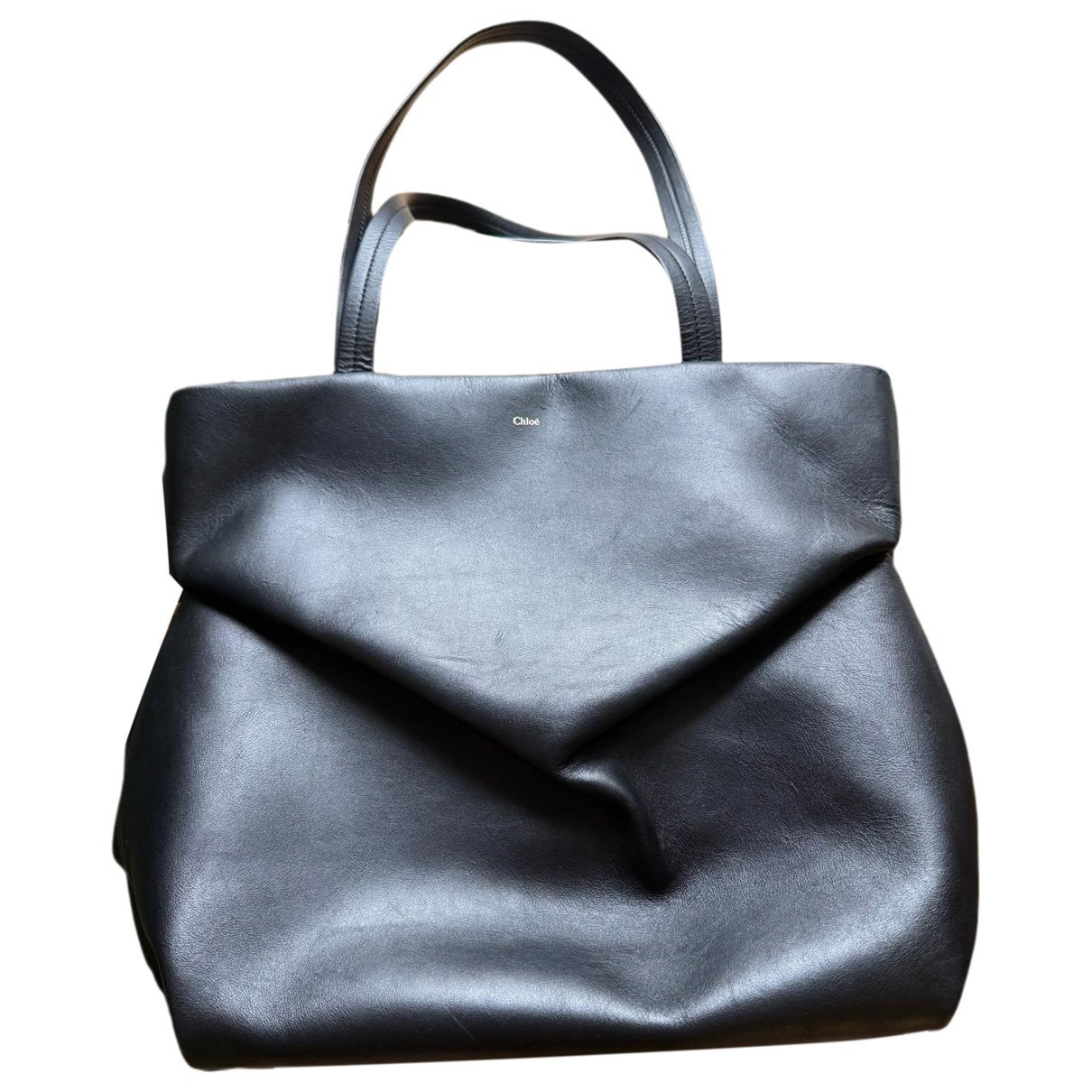 Leather tote