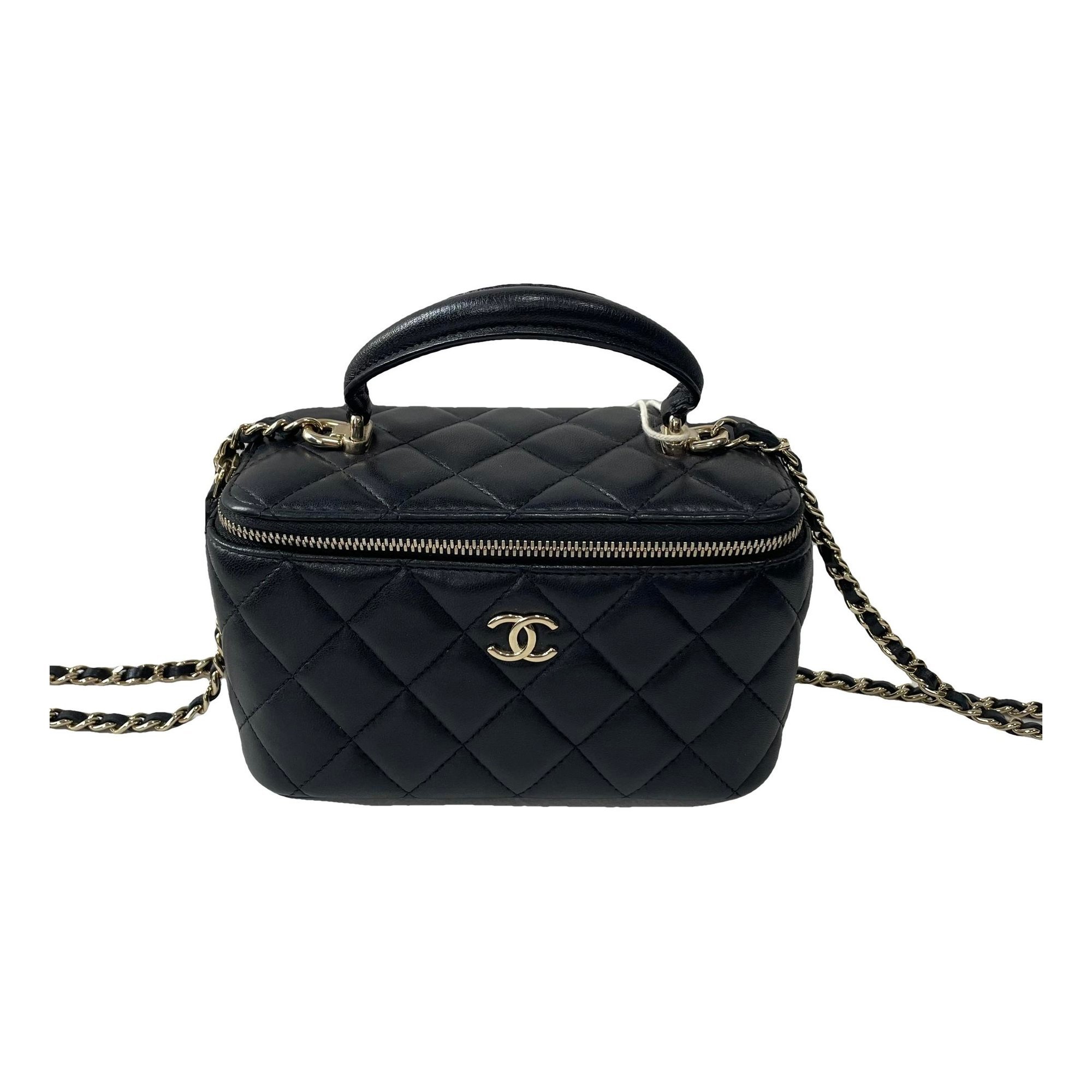 Trendy CC Vanity leather handbag