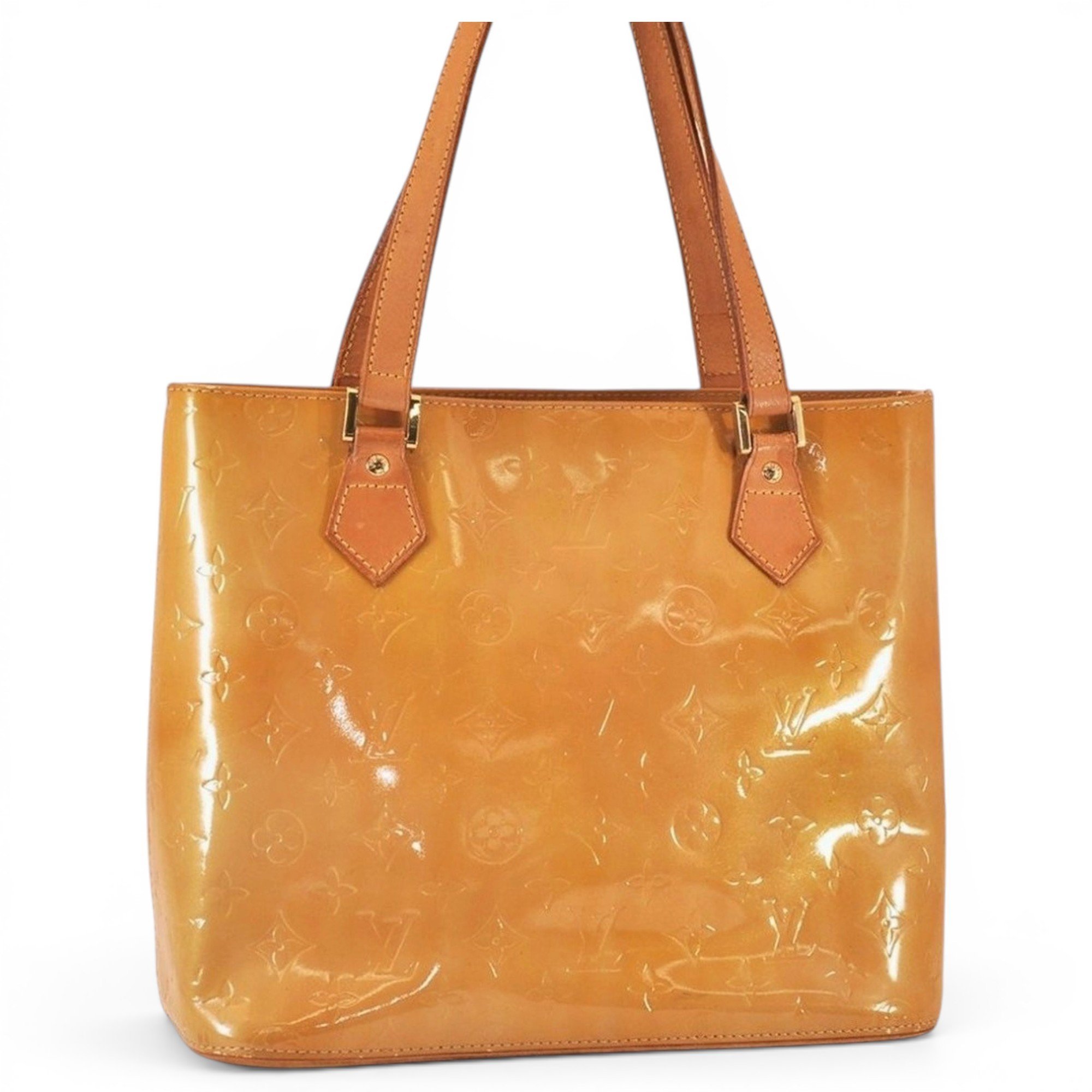 Houston patent leather handbag
