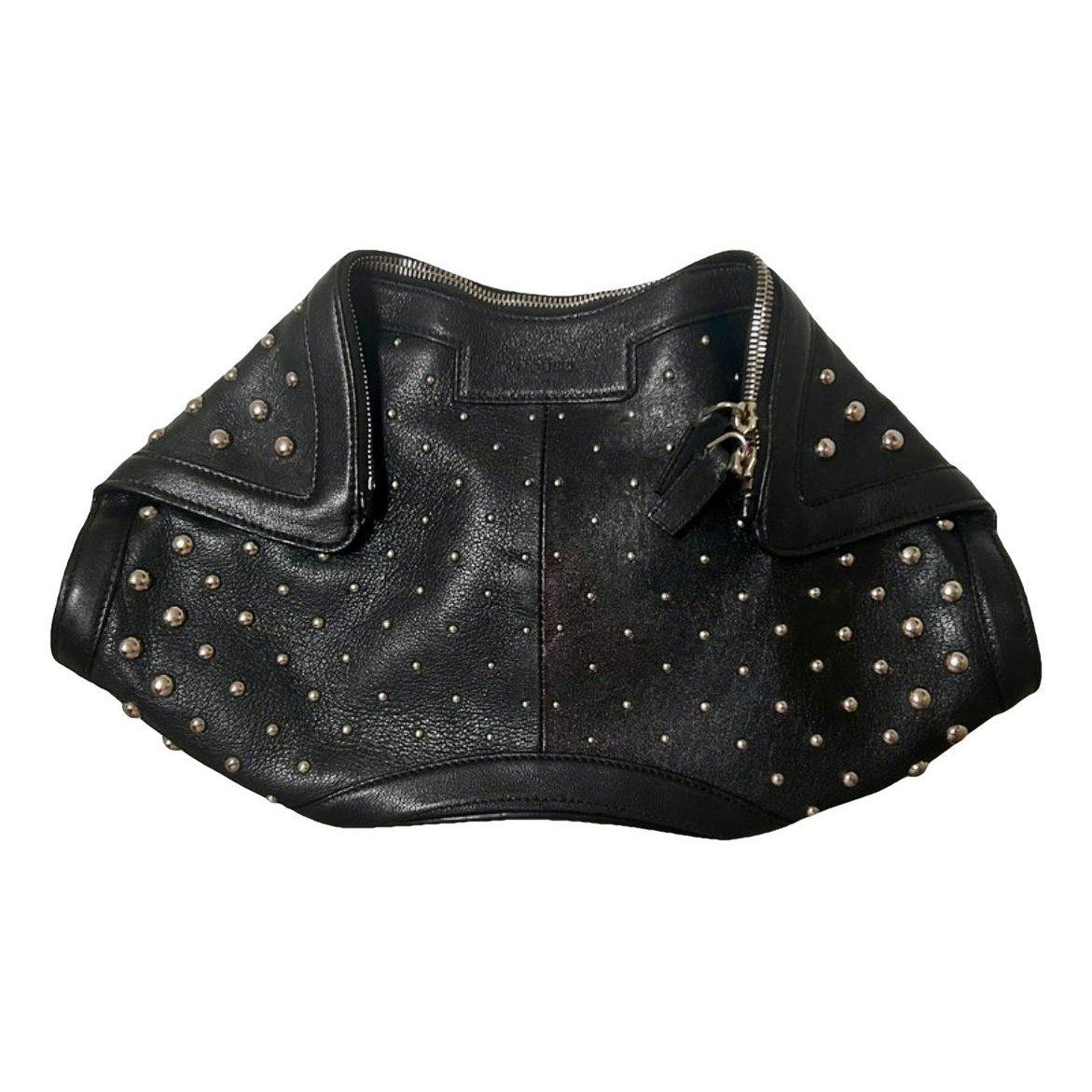 Manta leather clutch bag